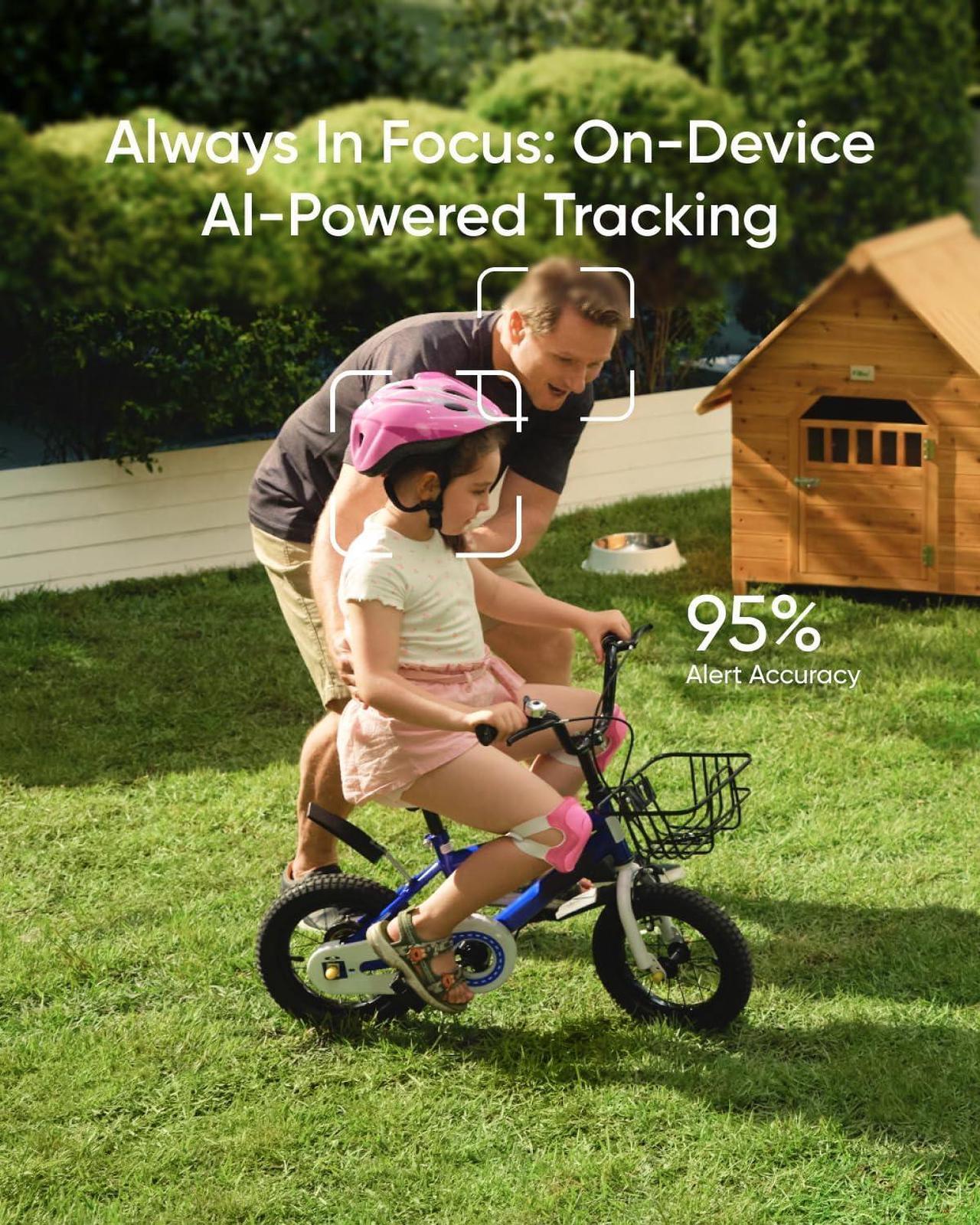 Alt view image 5 of 6 - eufy Security SoloCam S340, Solar Security Camera, Wireless Outdoor Camera, 360° Surveillance, No Blind Spots, 2.4 GHz Wi-Fi, No Monthly Fee, HomeBase S380 Compatible