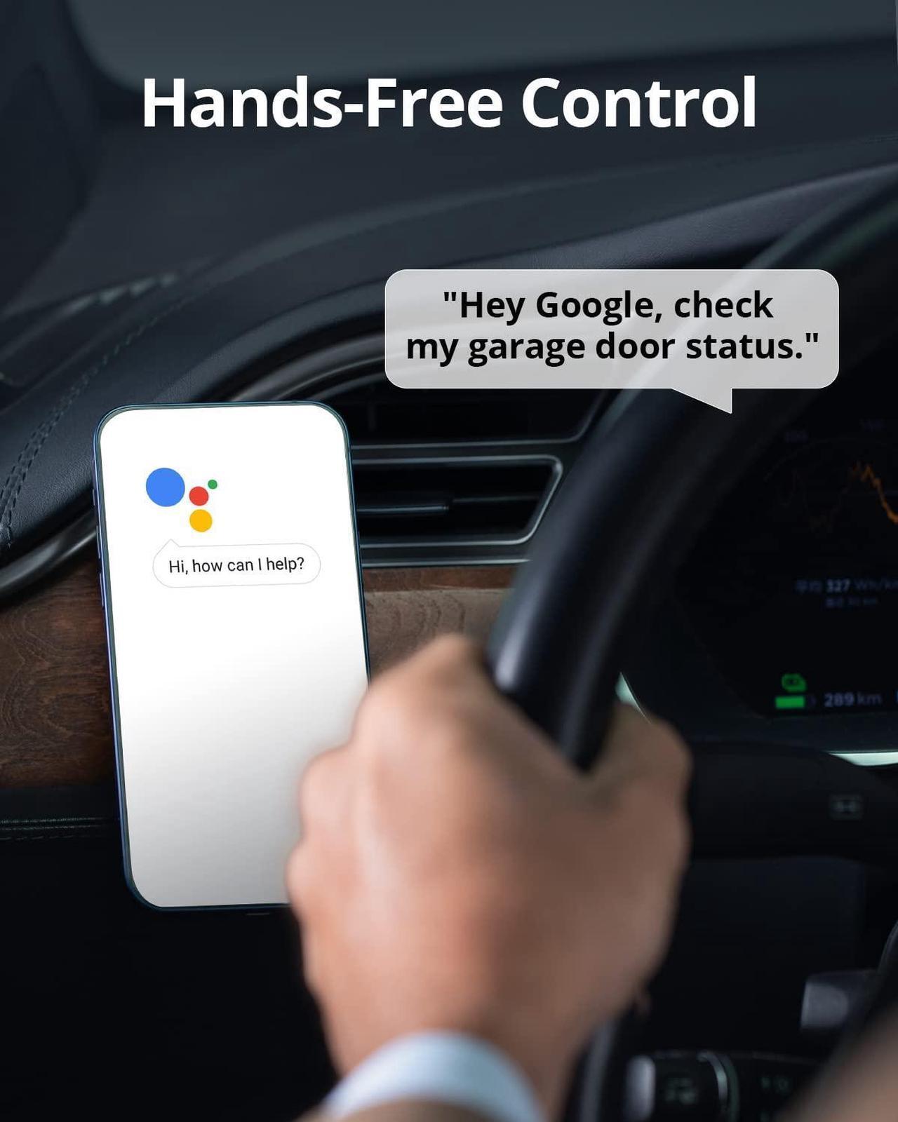 Alt view image 4 of 6 - eufy Security Smart Garage-Control Cam E110 with Sensor, Detects Open/Close Status, Real-Time Notifications, 2K, No Monthly Fee, AI Human Detection, 2.4GHz Wi-Fi only (Renewed)