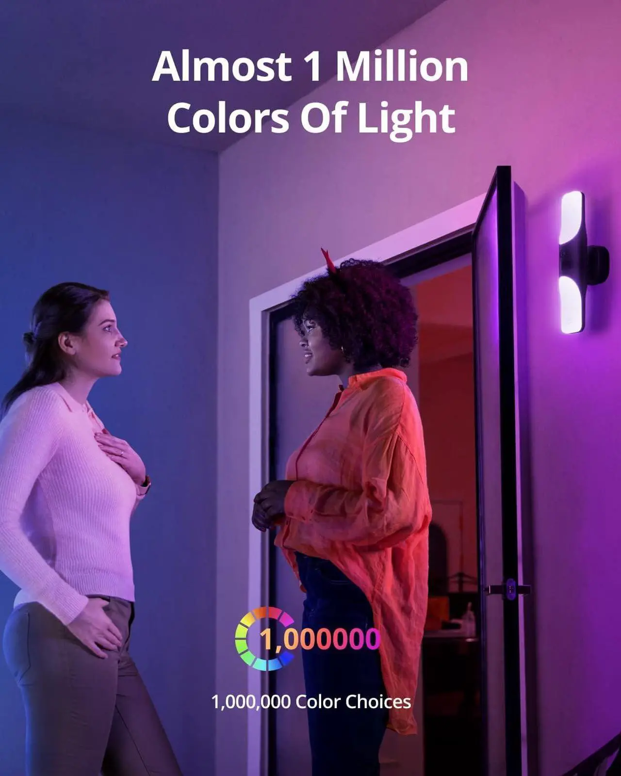 Alt view image 5 of 7 - eufy Security S100 Wired Wall Light Cam (2-Pack), Security Camera Outdoor, 2K Camera with 1200 Lumen Light, Color Night Vision, Motion Activated Light, AI Smart Detection, IP65 Waterproof