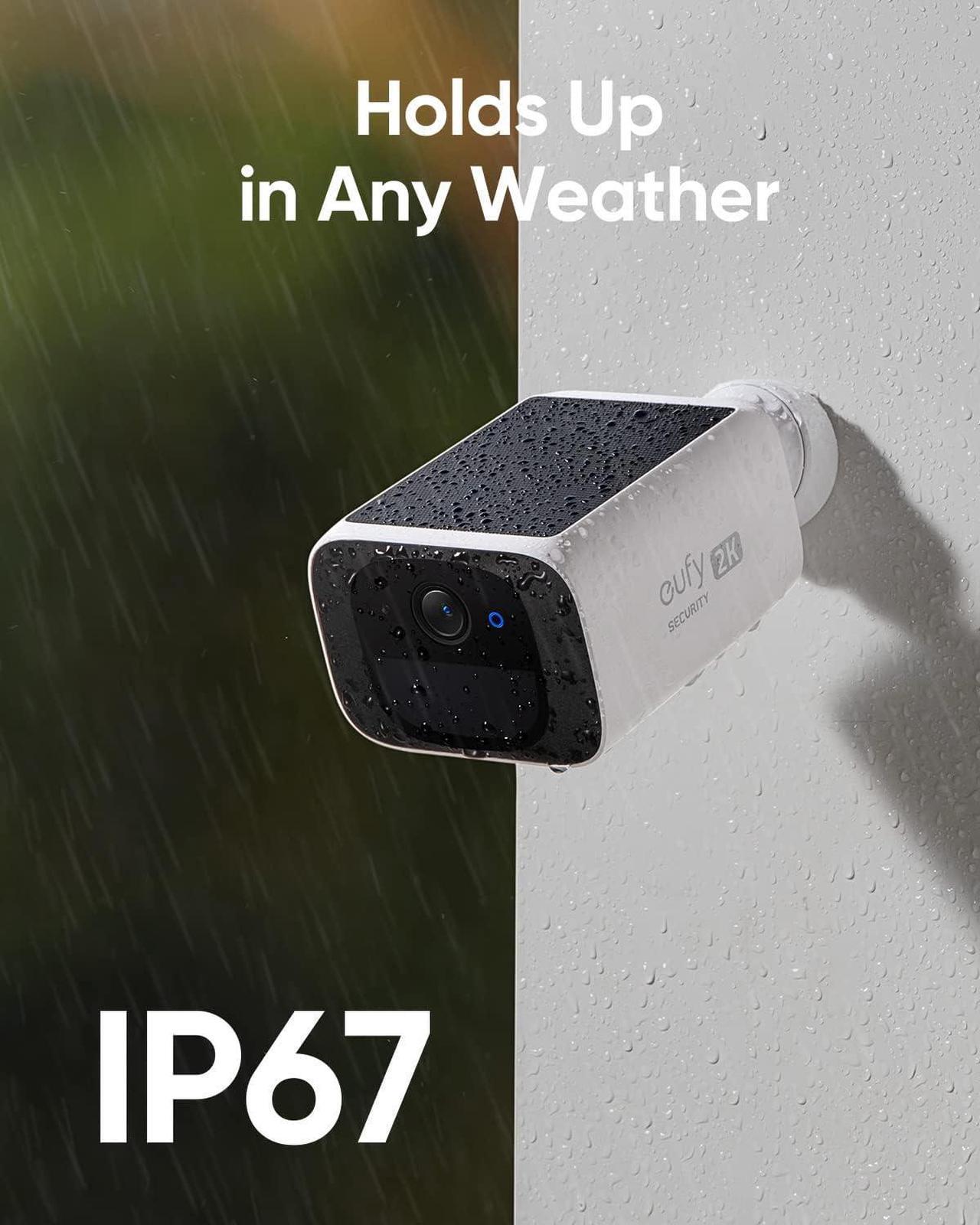 Alt view image 6 of 7 - eufy Security S220 SoloCam 3-Cam Pack, Solar Charging, Wireless Outdoor Camera, Continuous Power, 2K Resolution, Day and Night Clarity, 2.4 GHz Wi-Fi, No Monthly Fee