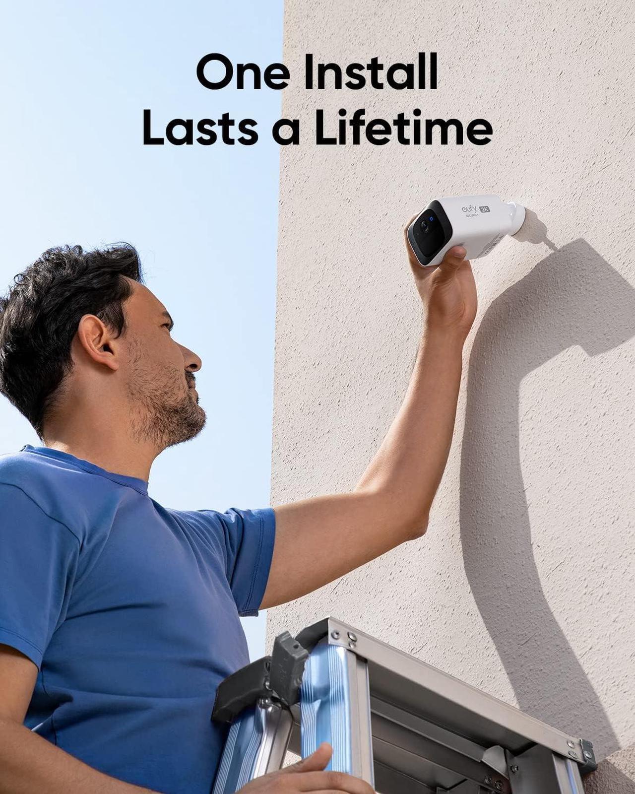 Alt view image 5 of 7 - eufy Security S220 SoloCam 3-Cam Pack, Solar Charging, Wireless Outdoor Camera, Continuous Power, 2K Resolution, Day and Night Clarity, 2.4 GHz Wi-Fi, No Monthly Fee