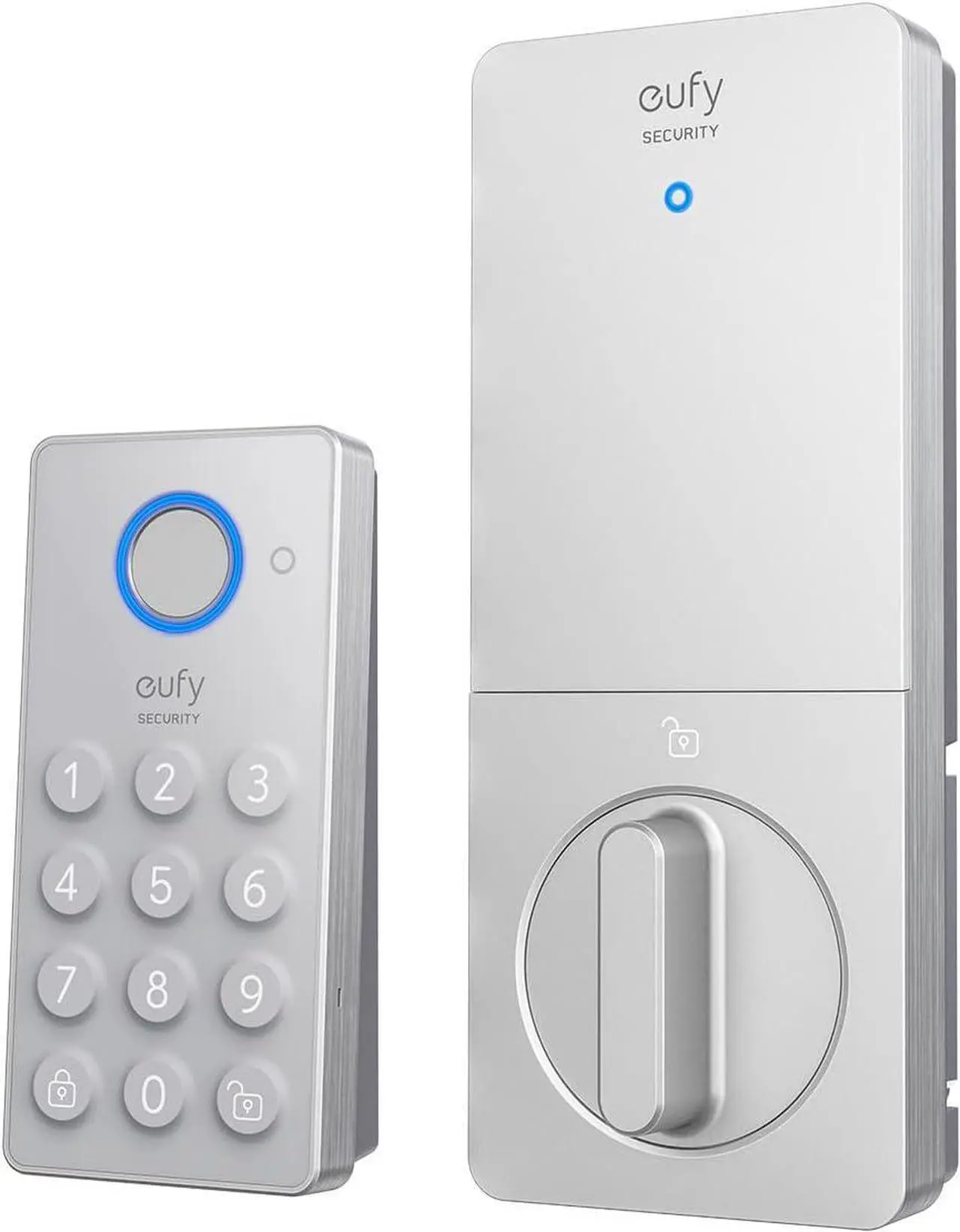 Main image of eufy Security Retrofit Smart Lock E130+Wireless Fingerprint Keypad, Fits Your Existing Deadbolt, Fingerprint Smart Lock, Wi-Fi, App Remote Control, IP65 Waterproof