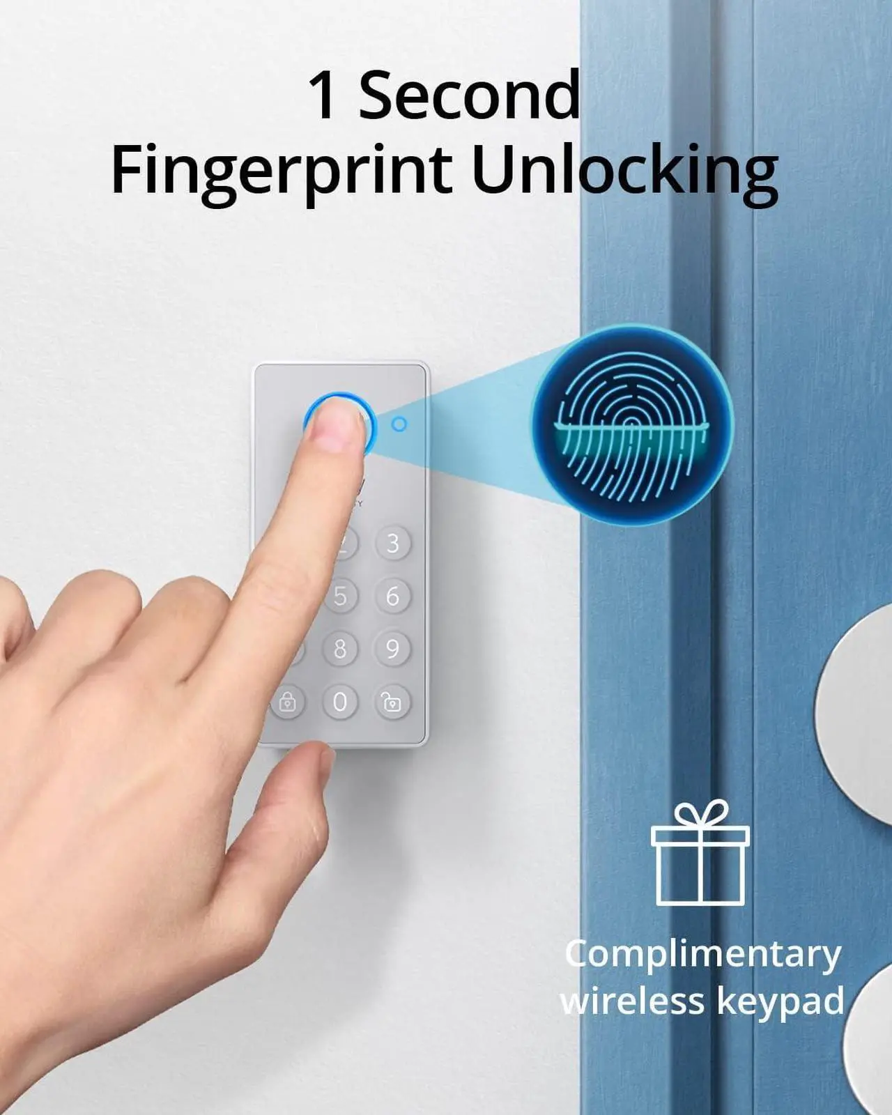 Alt view image 2 of 7 - eufy Security Retrofit Smart Lock E130+Wireless Fingerprint Keypad, Fits Your Existing Deadbolt, Fingerprint Smart Lock, Wi-Fi, App Remote Control, IP65 Waterproof