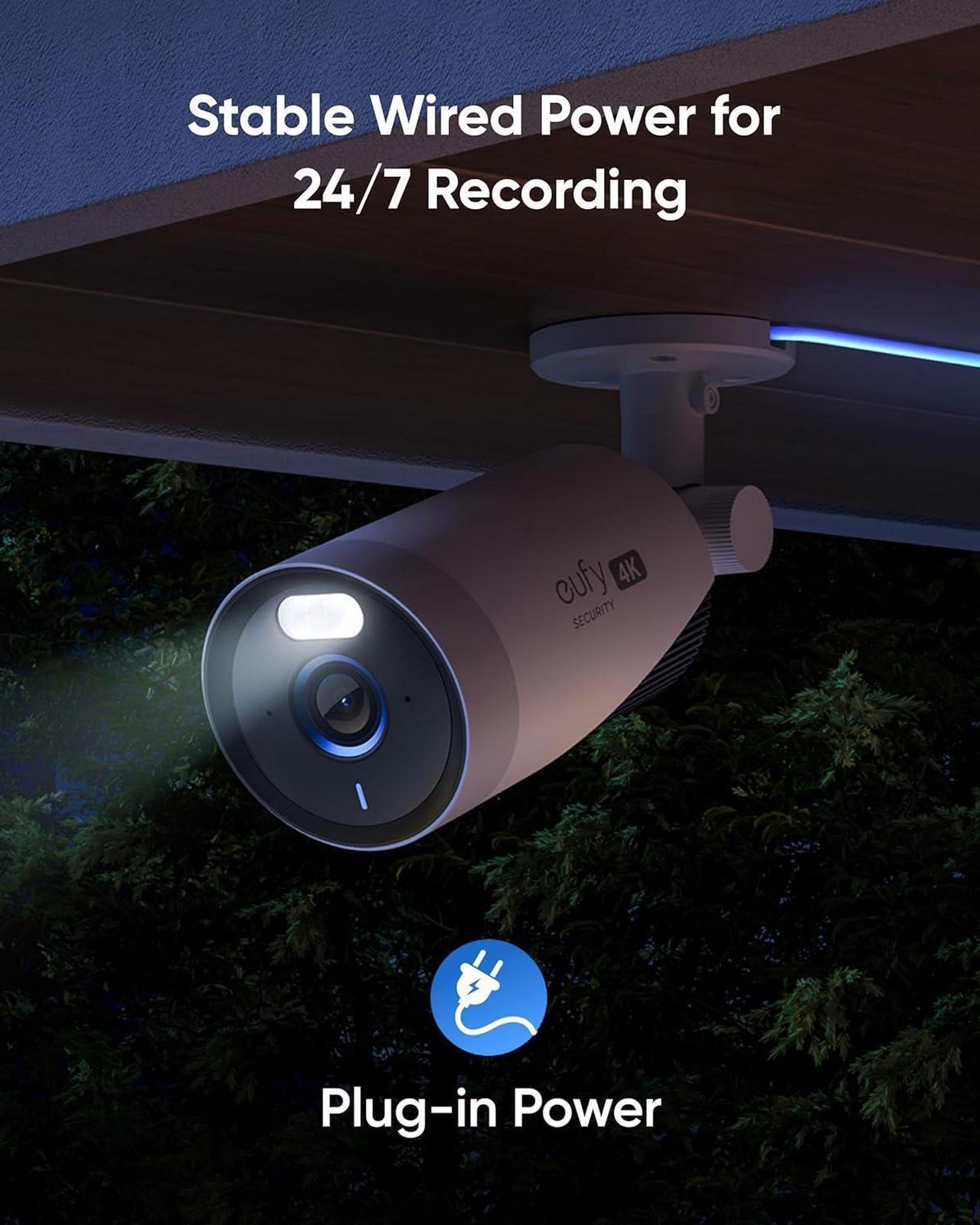 Alt view image 4 of 6 - eufy Security eufyCam E330 (Professional) 4-Cam Kit, 4K Outdoor Security Camera System, 24/7 Recording, Plug-in, Wi-Fi NVR, 1TB Hard Drive Included, 10CH, Local Storage, No Monthly Fee (Renewed)
