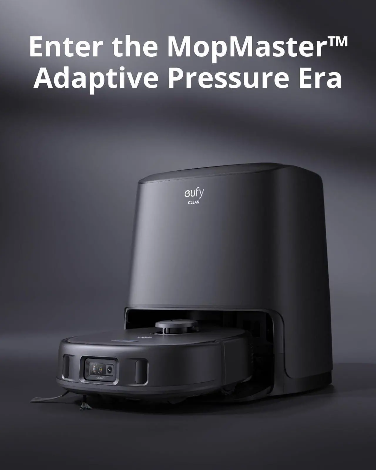 Alt view image 2 of 7 - eufy X9 Pro Robot Vacuum and Mop with Auto-Clean Station, AI Obstacle Avoidance, Adaptive Pressure Cleaning with Rotating Mops, Carpet Detection with 12 mm Auto-Lifting Mops