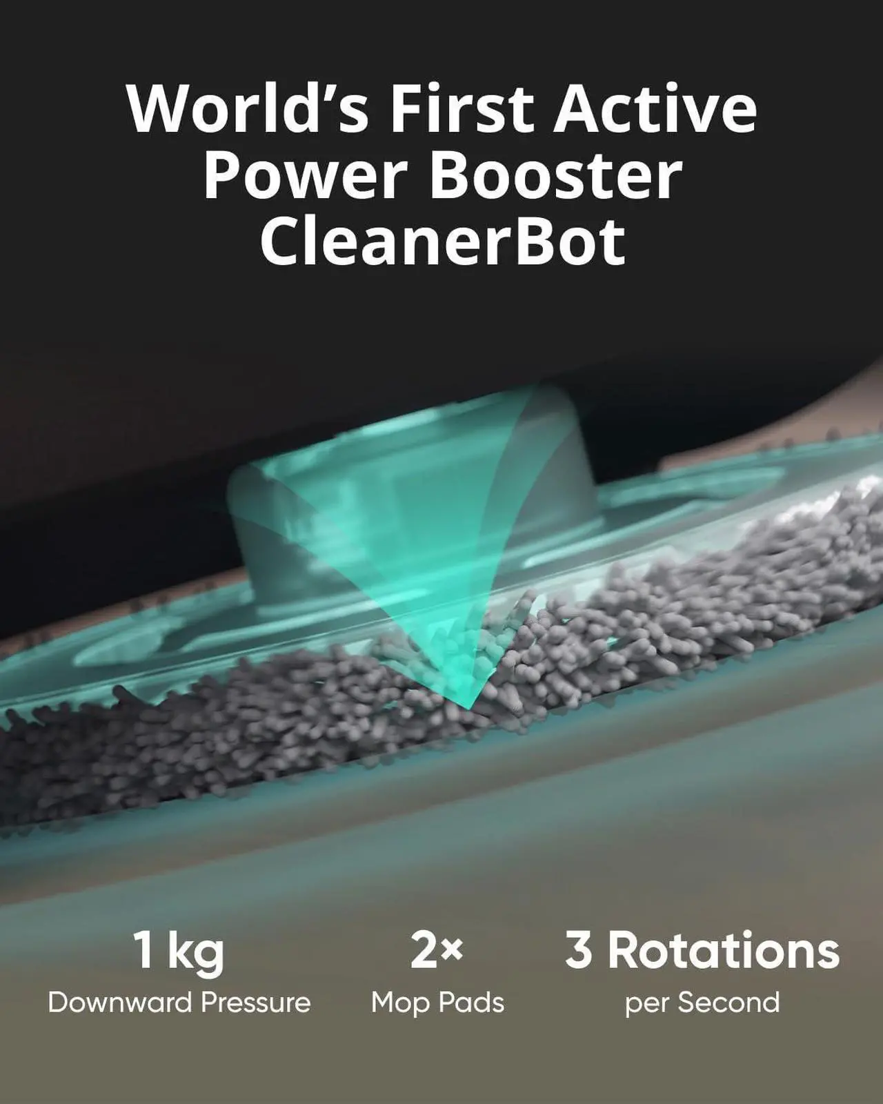 Alt view image 4 of 7 - eufy X9 Pro Robot Vacuum and Mop with Auto-Clean Station, AI Obstacle Avoidance, Adaptive Pressure Cleaning with Rotating Mops, Carpet Detection with 12 mm Auto-Lifting Mops