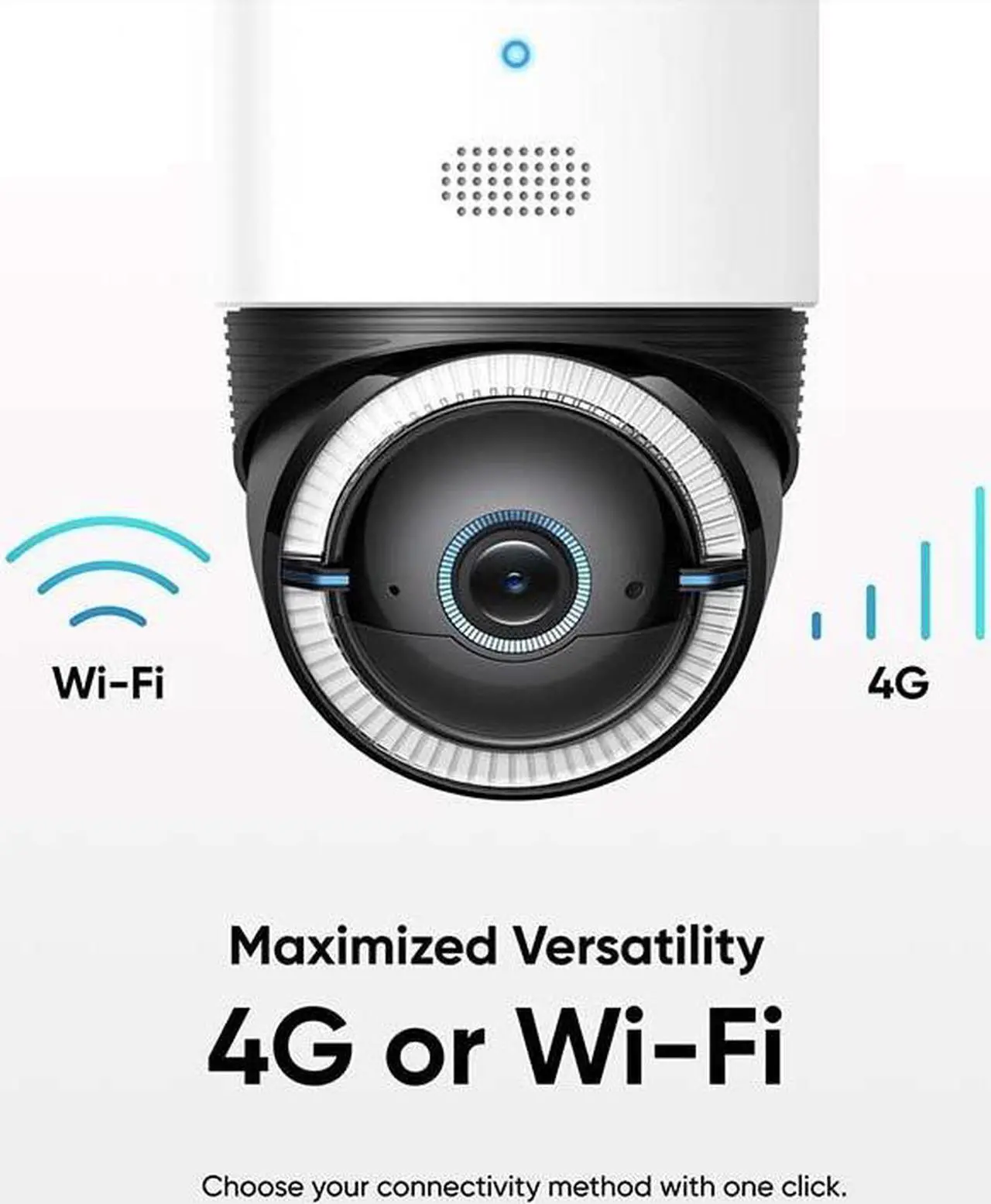 Alt view image 3 of 6 - eufy Security 4G LTE Cam S330, 4K Cellular Wireless Security Camera, Pan and Tilt, 4G and Wi-Fi Duo-mode, AI Human/Vehicle Tracking, with SIM Card and 32GB SD Card, T86P2