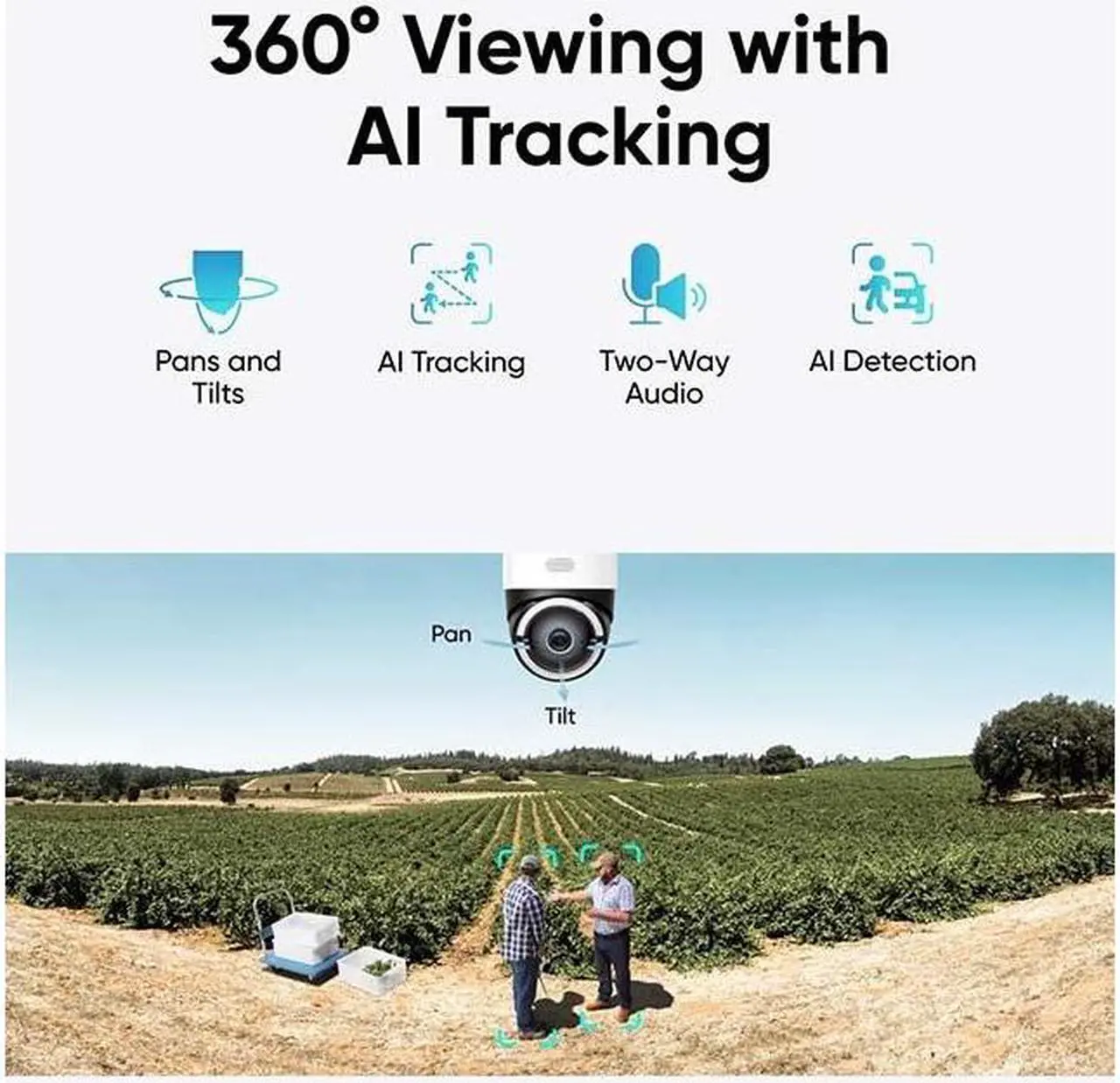 Alt view image 4 of 6 - eufy Security 4G LTE Cam S330, 4K Cellular Wireless Security Camera, Pan and Tilt, 4G and Wi-Fi Duo-mode, AI Human/Vehicle Tracking, with SIM Card and 32GB SD Card, T86P2