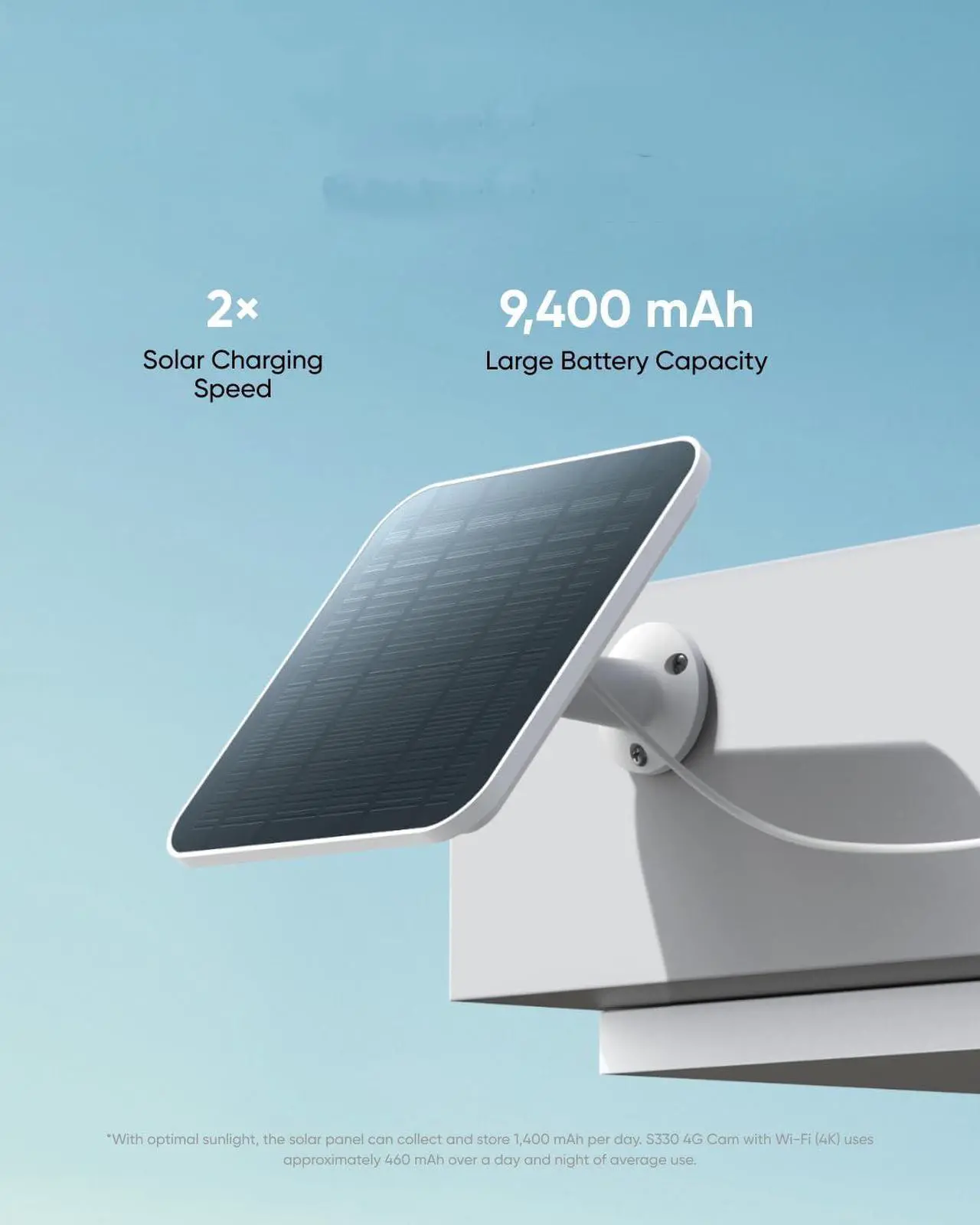 Alt view image 6 of 6 - eufy Security 4G LTE Cam S330, 4K Cellular Wireless Security Camera, Pan and Tilt, 4G and Wi-Fi Duo-mode, AI Human/Vehicle Tracking, with SIM Card and 32GB SD Card, T86P2