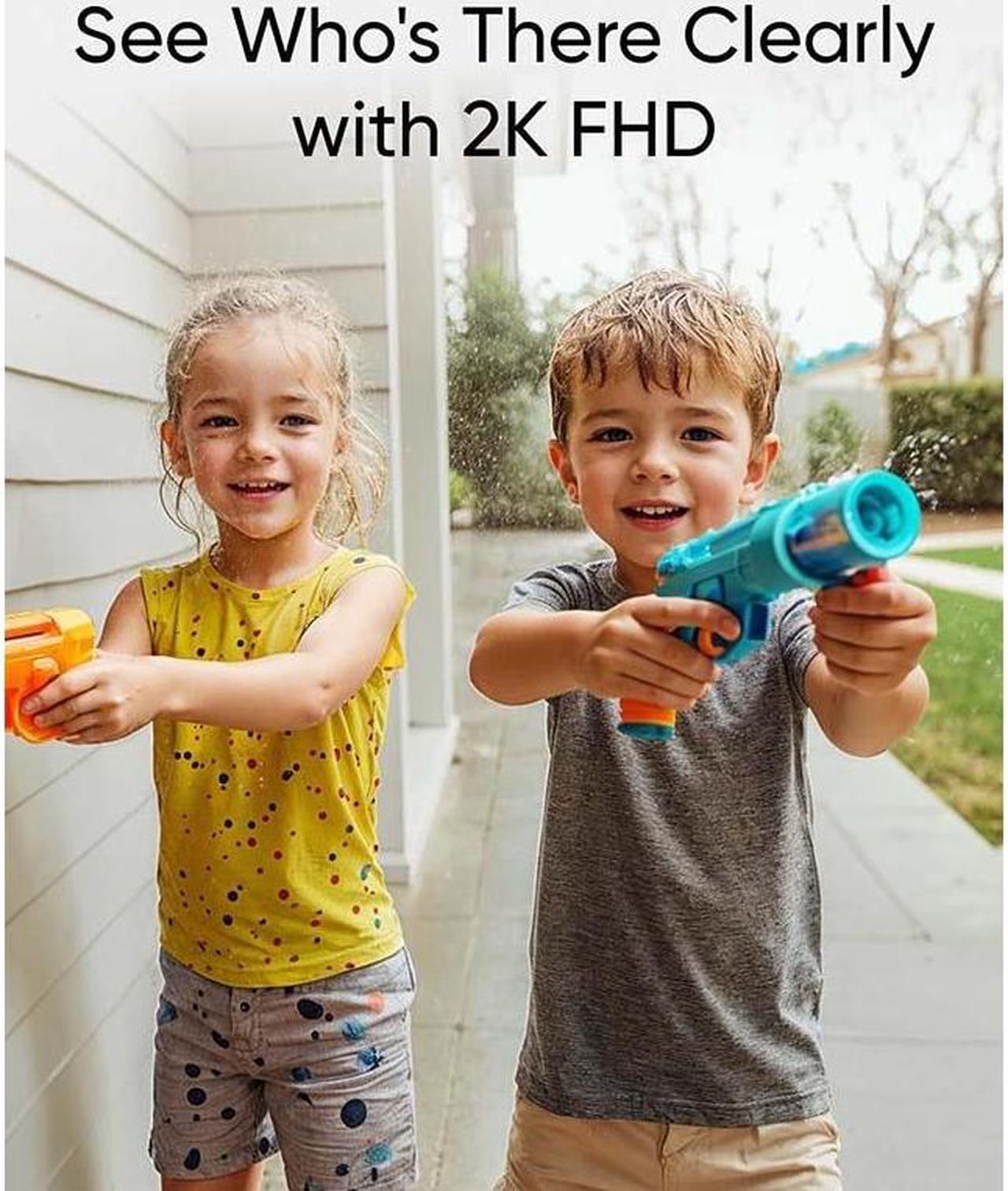 Alt view image 2 of 7 - eufy Video Doorbell C31, 2K FHD, Battery or Hardwire Powered, Easy to Install, Quick-Release Battery, Live Video Call, 24/7 Recording, Human & Motion Detection, HomeBase S380 Compatible,No Monthly Fee