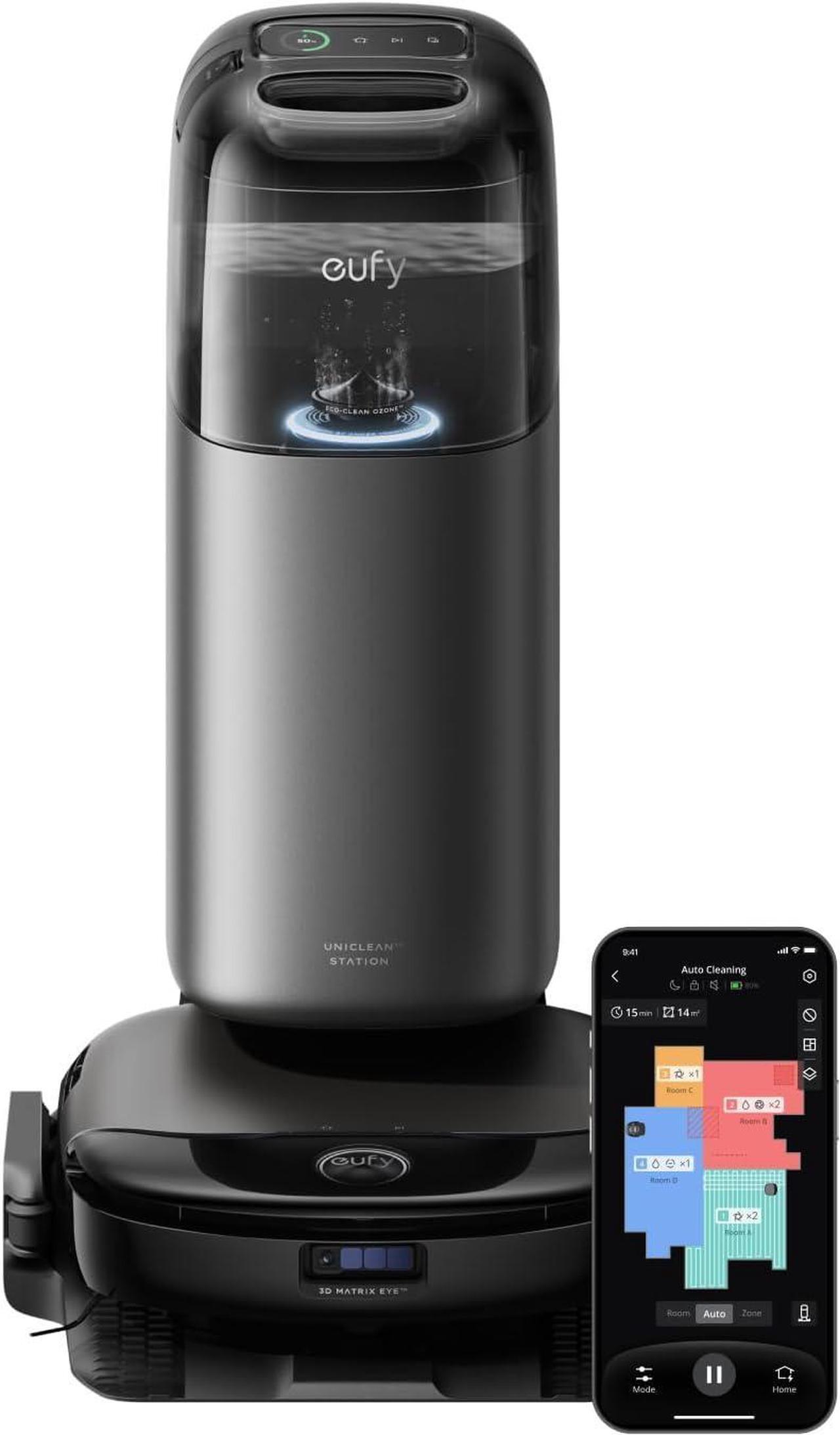 Main image of eufy Robot Vacuum Omni S1 Pro with All-in-One Station, Floor Washing Robot Vacuum and Mop, Eco-Clean Ozone, 8000 Pa Suction, Obstacle Avoidance, Auto Mop Washing & Drying, Self-Emptying