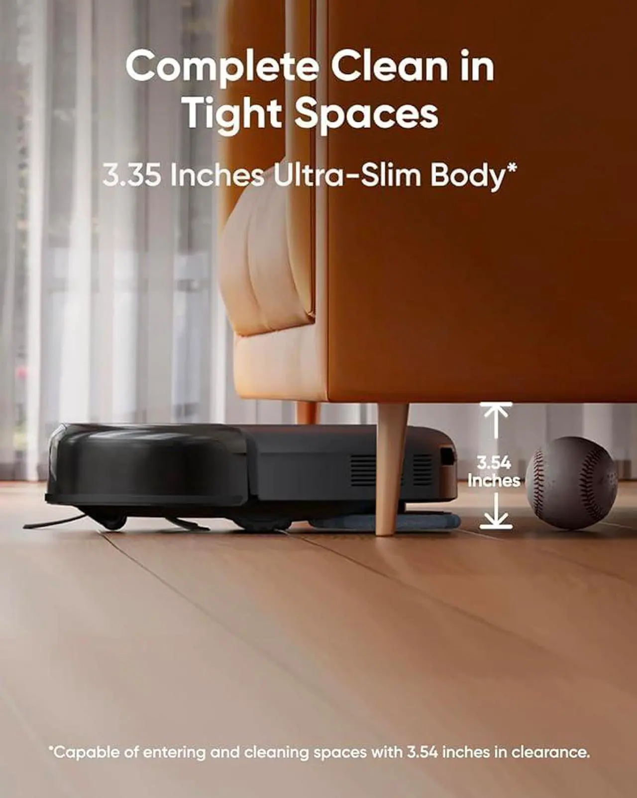 Alt view image 3 of 7 - eufy Robot Vacuum Omni C20, Robot Vacuum and Mop Combo, Self Emptying, Auto Mop Washing and Auto Drying for Hands-free Cleaning, 7000 Pa Powerful Suction, 3.35-Inch Ultra-Slim Body, All-in-One Station