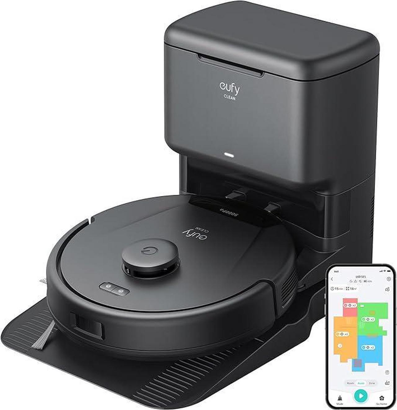 Main image of eufy L60 Robot Vacuum with Self Empty Station, Hair Detangling Technology, Up to 60 Days Hands Free Cleaning, 5,000 Pa Suction, Remove Hair, Dust
