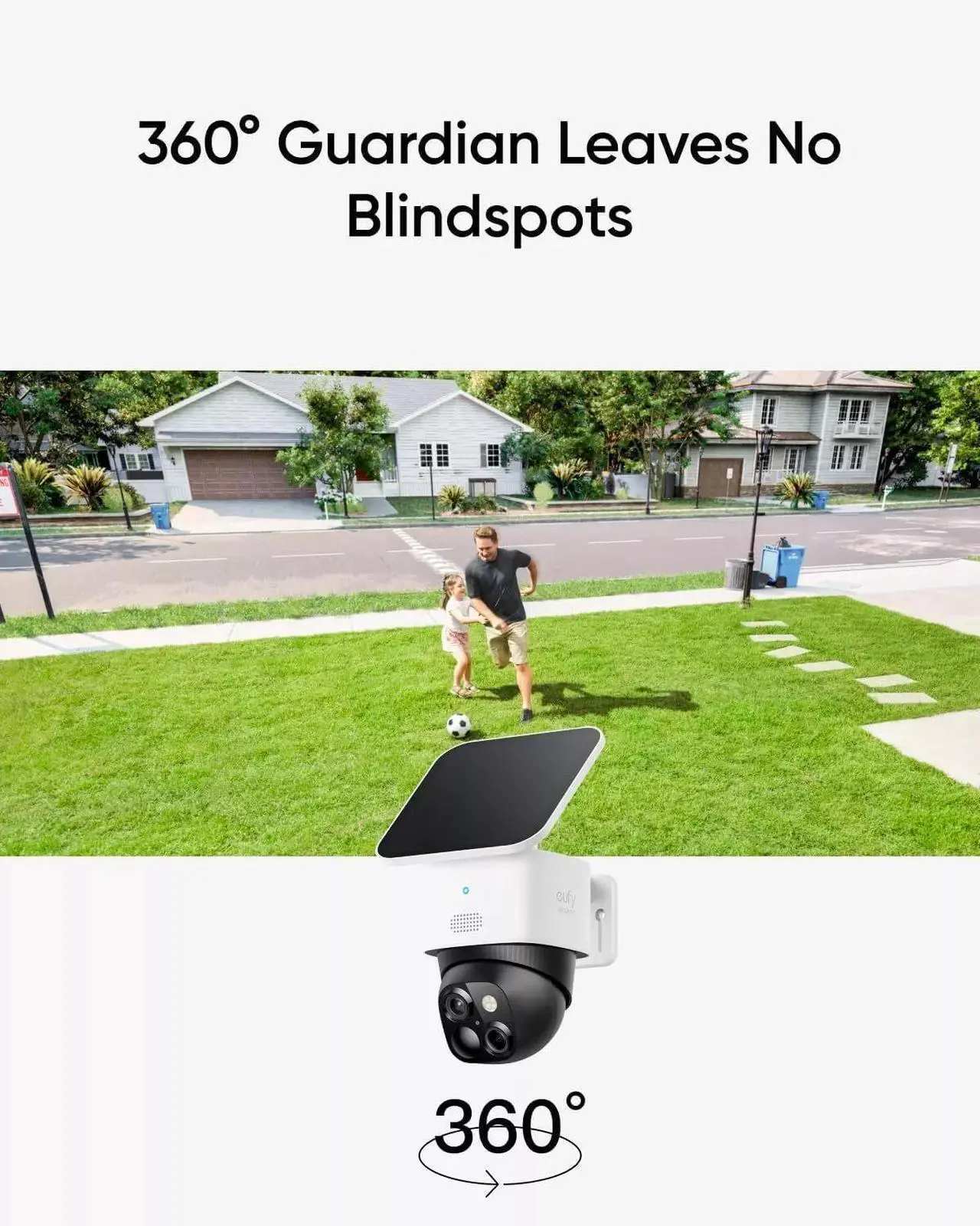 Alt view image 3 of 5 - eufyCam Solo S3 Outdoor Solar Security Camera 3K Dual-Cam Pan&Tilt 8xZoom|Refurbished