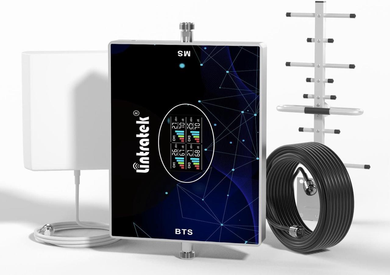 Main image of Lintratek Cell Phone Signal Booster for Home and Office GSM 3G 4G LTE 5G Band 2/4/5/12/17 Mobile Phone Booster Cellular Signal Amplifier Kit for AT&T, Verizon, T-Mobile & More, FCC Approved