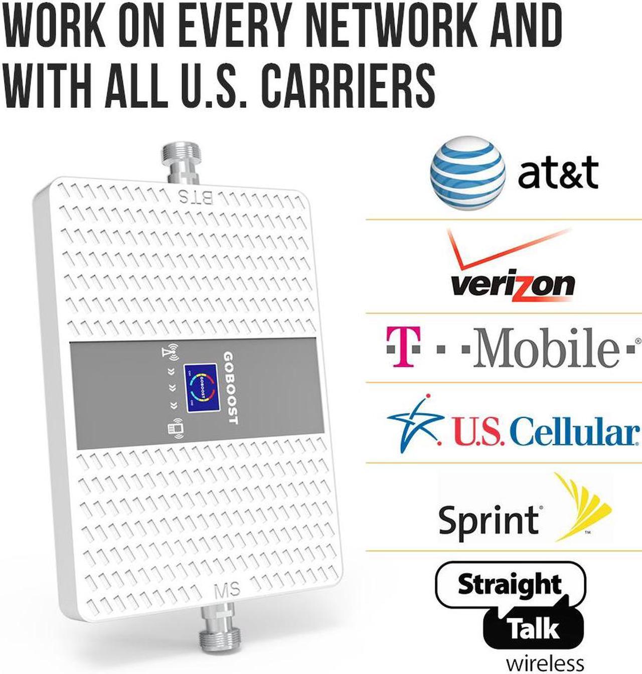 Alt view image 2 of 7 - Cell Phone Signal Booster for Home and Office 2G 3G 4G LTE Band 4 Band 5 850MHz 1700/2100MHz Cell Phone Booster Cellular Signal Booster for AT&T, Verizon, T-Mobile & More | FCC Approved