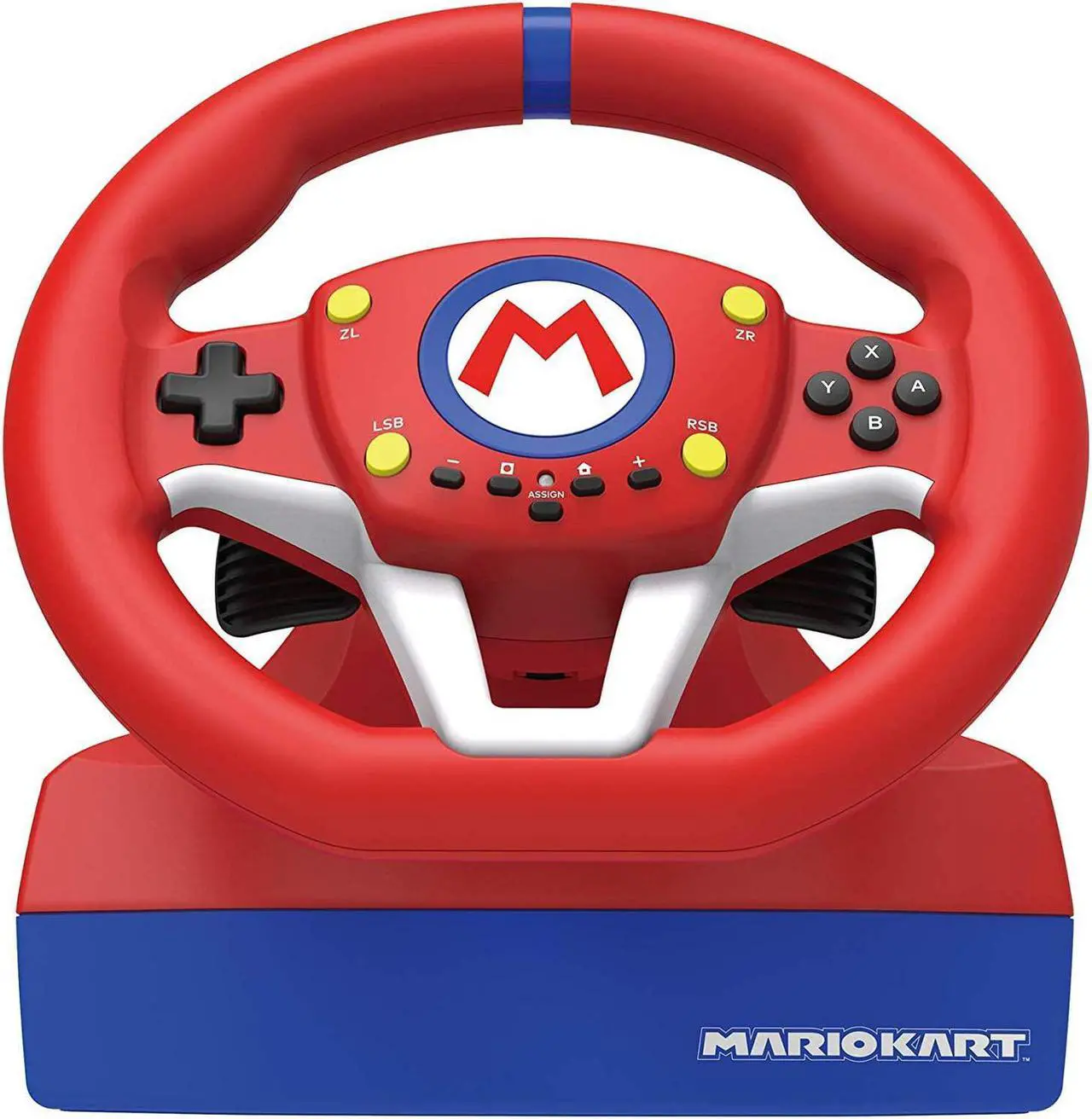 Alt view image 10 of 17 - HORI Nintendo Switch Mario Kart Racing Wheel - Red/ Blue Edition