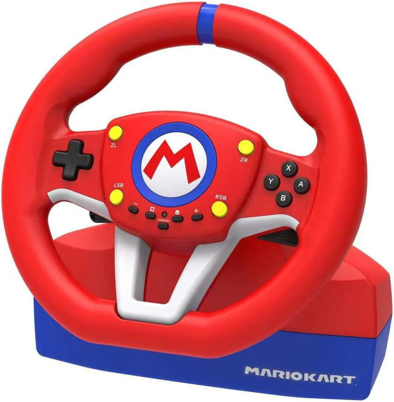 Alt view image 13 of 17 - HORI Nintendo Switch Mario Kart Racing Wheel - Red/ Blue Edition