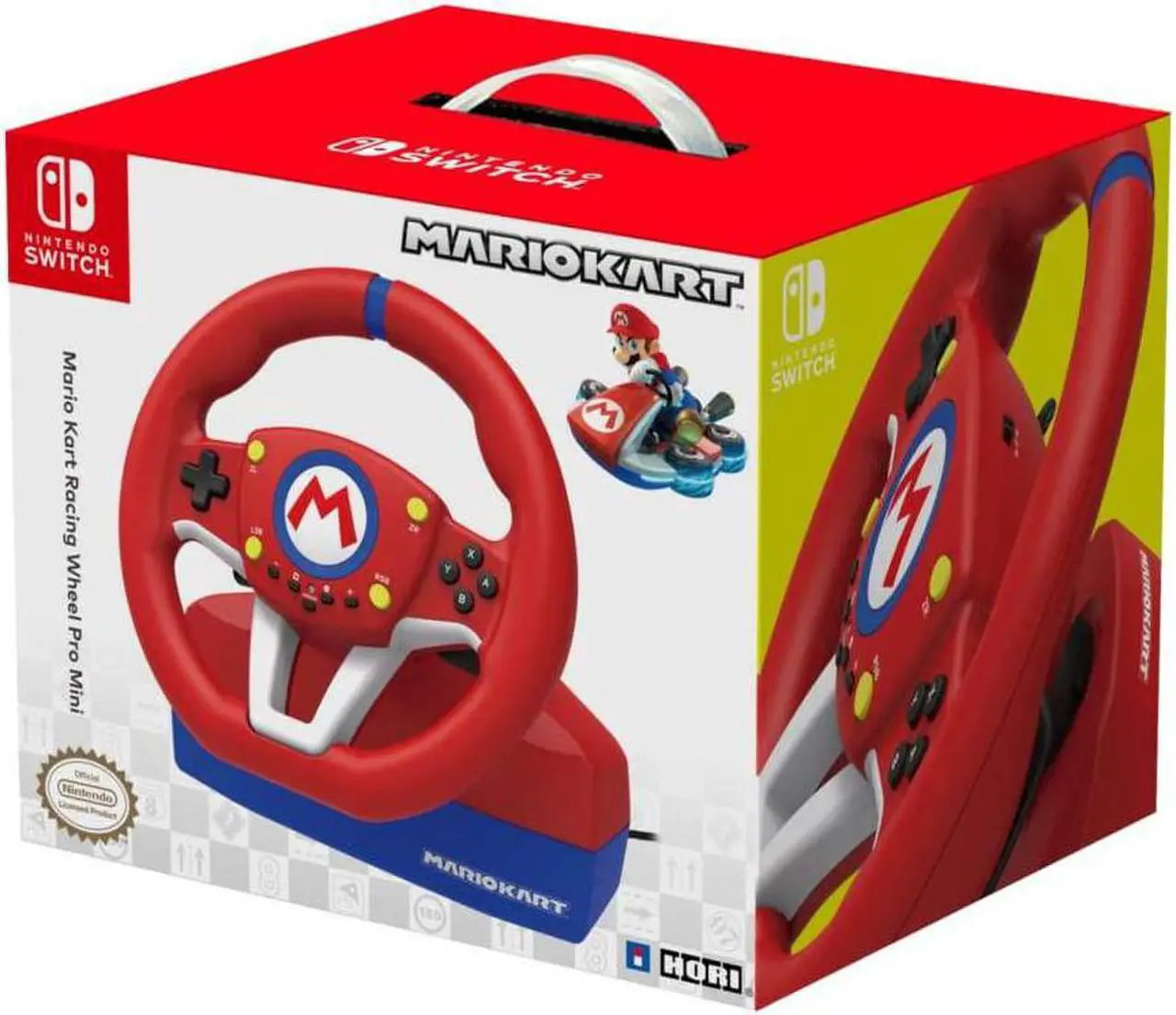 Alt view image 14 of 17 - HORI Nintendo Switch Mario Kart Racing Wheel - Red/ Blue Edition