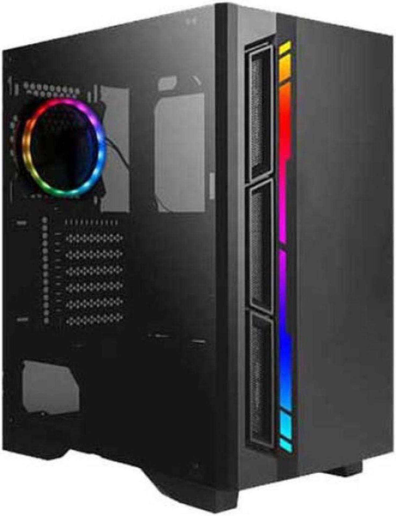 Wintronics WCP-2600 RGB Gaming Tower - Intel Core i3-12100, 3.30GHz, 16GB DDR4, 500GB SSD, NVIDIA GeForce GTX 1650 - 4GB GDDR5 Video Card, GIGALAN, USB 3.0, HD Audio, Windows 11 Home - 1 Year Warranty