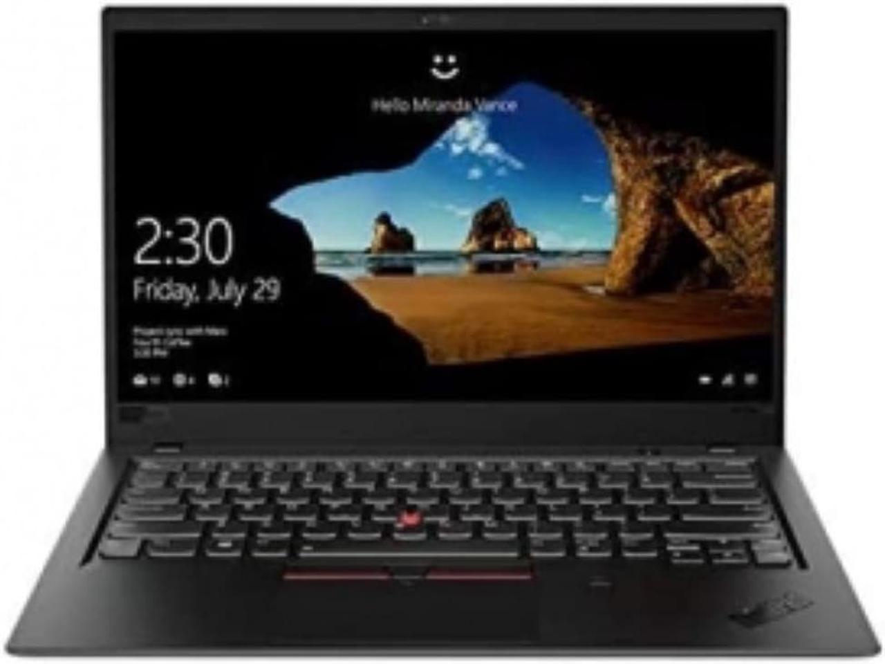 Lenovo ThinkPad X1 Carbon 14" Ultrabook - Intel Core i5-8250U, 1.6GHz, 8GB, 256GB M.2 SSD, AC Wi-Fi, HDMI, BT 4.0, Display (1920X1080), Windows 10 PRO - 90 Day Warranty