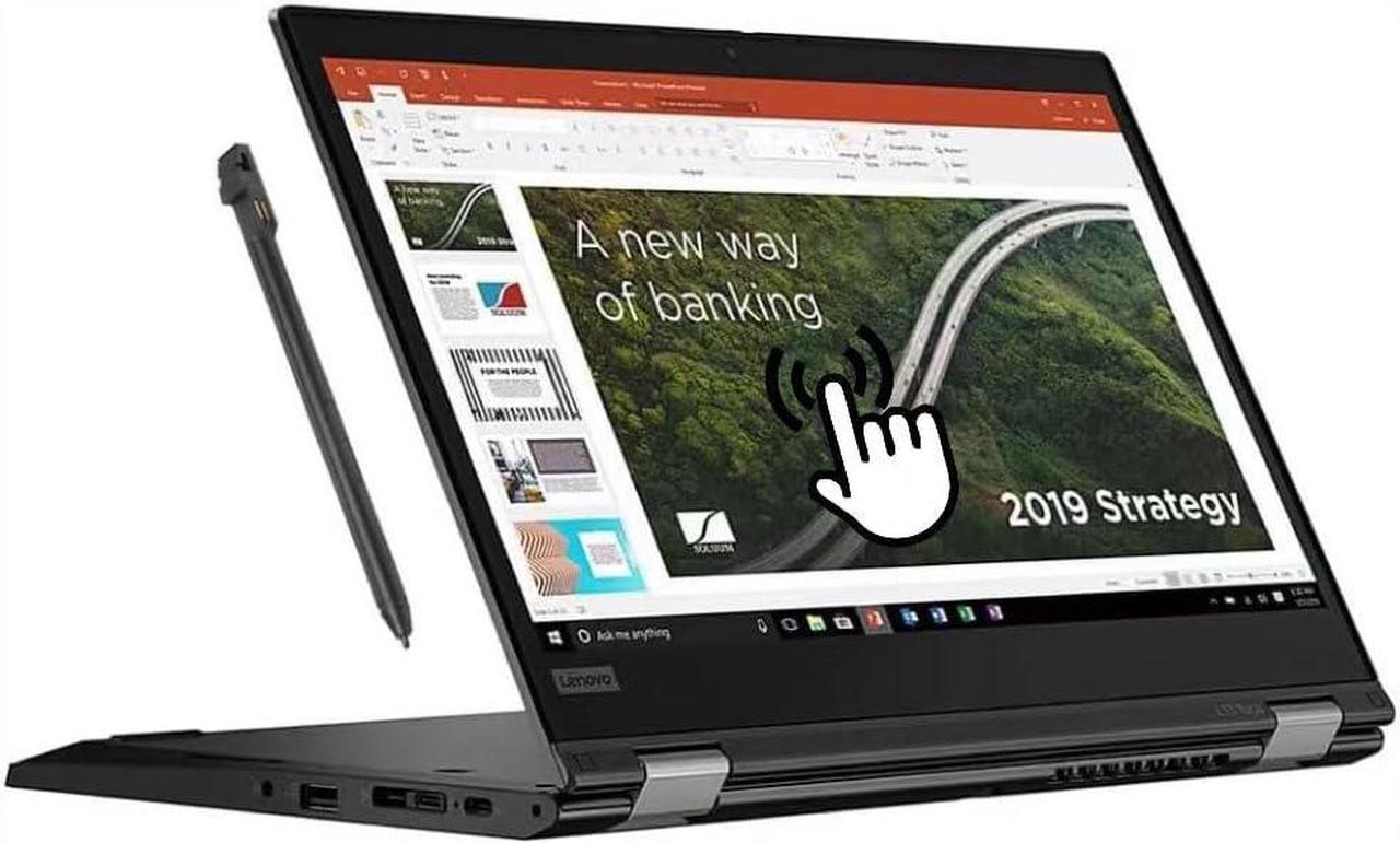 Lenovo ThinkPad L13 Yoga Gen 2 13.3" FHD Touchscreen - Intel Core i5-1145G7, 2.60GHz, 16GB RAM, 256GB SSD, Windows 11 Pro - Black.