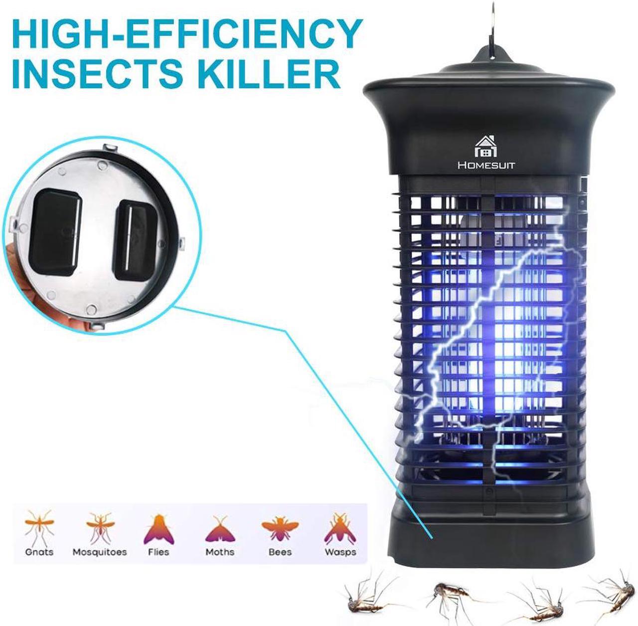 Alt view image 2 of 6 - Homesuit Bug Zapper 15W for Outdoor and Indoor ,High Powered 4000V Electric Mosquito Zappers Killer , Waterproof Insect Fly Trap Outdoor ,Electronic Light Bulb Lamp for Home Backyard Patio