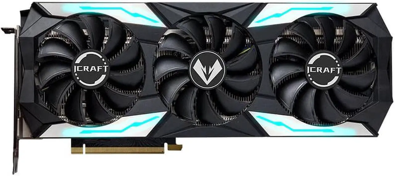 Alt view image 2 of 6 - MAXSUN GeForce RTX 3080 iCraft OC 10GB GDDR6X 320-Bit Computer Video Gaming Graphics Card GPU RGB LED, Metal Back Plate, PCI Express 4.0 x16 HDMI 2.1