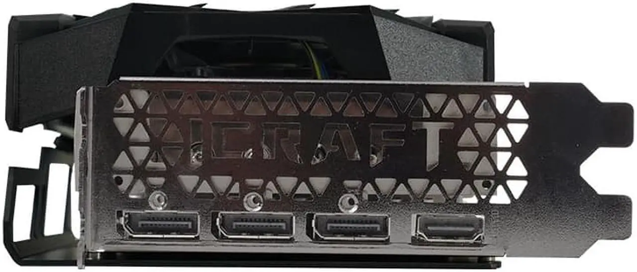 Alt view image 5 of 6 - MAXSUN GeForce RTX 3080 iCraft OC 10GB GDDR6X 320-Bit Computer Video Gaming Graphics Card GPU RGB LED, Metal Back Plate, PCI Express 4.0 x16 HDMI 2.1