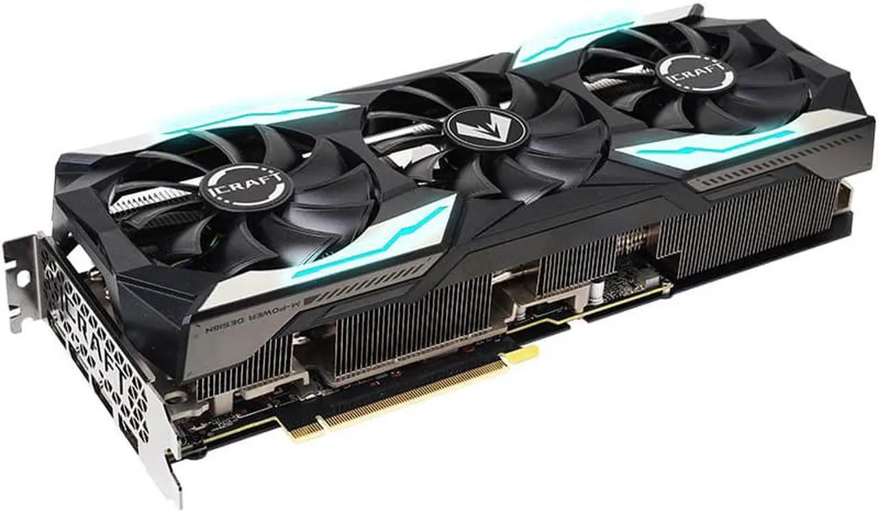 Alt view image 4 of 6 - MAXSUN GeForce RTX 3080 iCraft OC 10GB GDDR6X 320-Bit Computer Video Gaming Graphics Card GPU RGB LED, Metal Back Plate, PCI Express 4.0 x16 HDMI 2.1