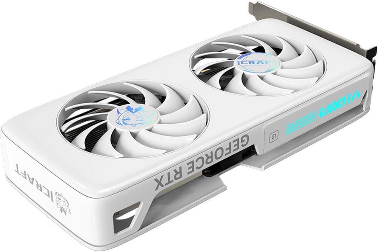 Alt view image 6 of 6 - MAXSUN GeForce RTX 4060 iCraft OC ACGN Limited Edition 8GB GDDR6 (PCIe 4.0, DLSS 3.5, HDMI 2.1, DisplayPort 1.4a, RGB, Anime White GPU)