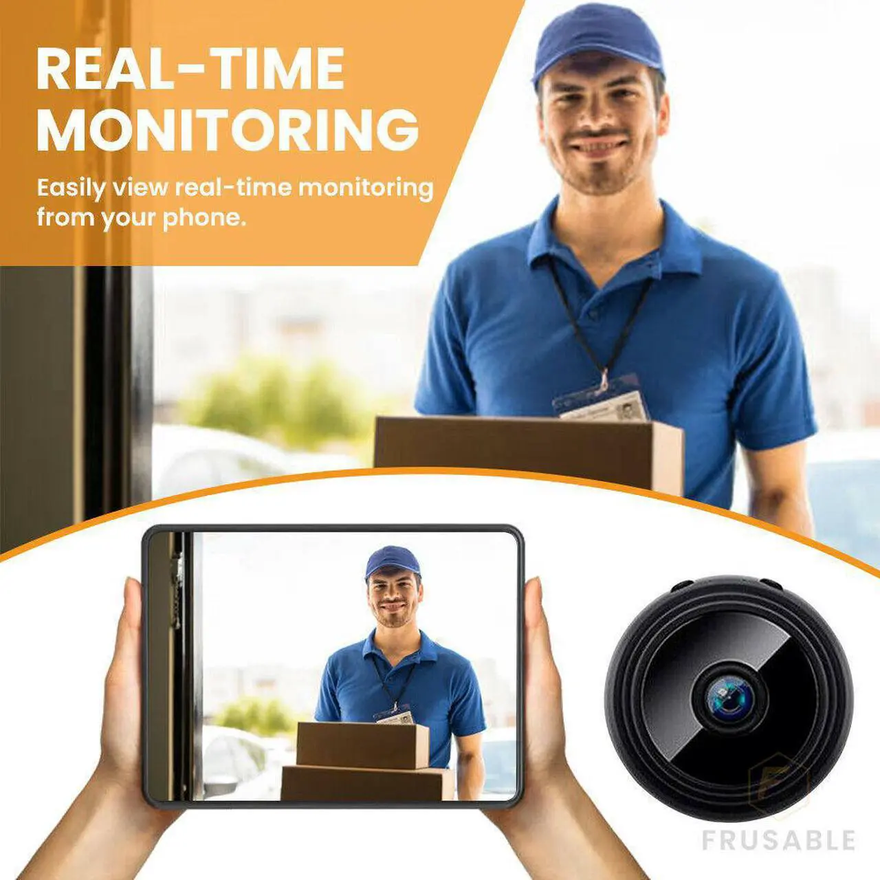 Alt view image 2 of 7 - Spy Camera Wireless Hidden WiFi Mini Camera HD 1080P Portable Home Security Cameras Nanny Cam Small Indoor Video Recorder Motion Activated Night Vision