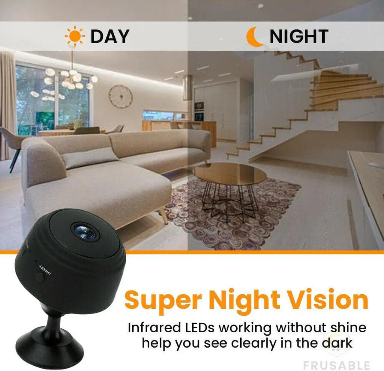 Alt view image 4 of 7 - Spy Camera Wireless Hidden WiFi Mini Camera HD 1080P Portable Home Security Cameras Nanny Cam Small Indoor Video Recorder Motion Activated Night Vision