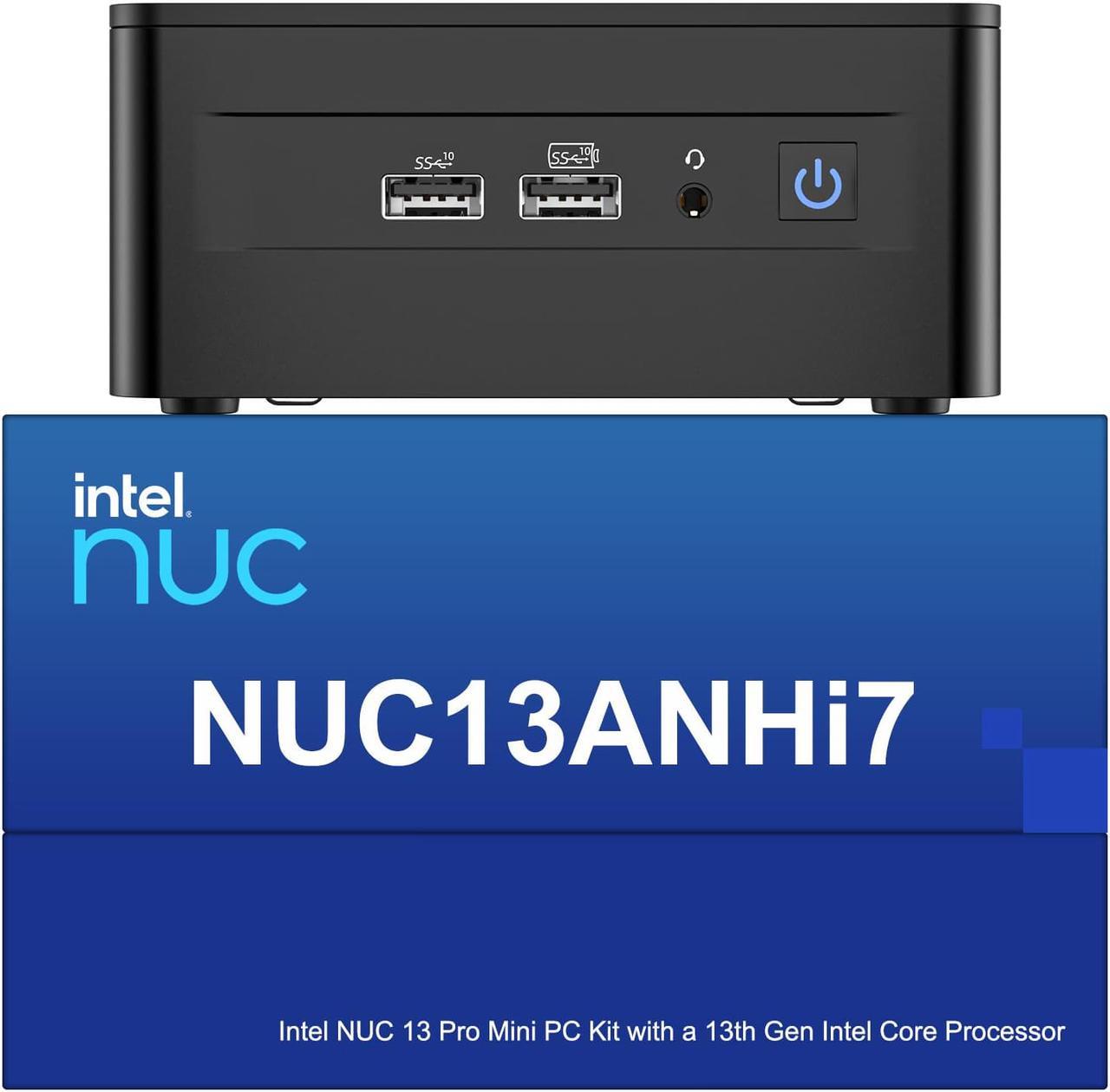 Intel NUC 13 NUC13ANHi7 Arena Canyon Mini PC, Core i7-1360P, 32GB RAM, 1TB SSD, Mini Computers Windows 11 Pro for Business Home Office