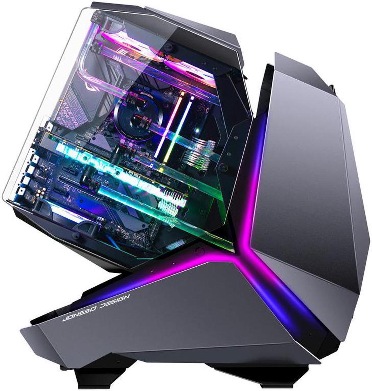 Main image of JONSBO MOD5 Open Type ATX Mid Tower GAMING Computer Case, E-sports Players Mecha Chassis, Custom liquid cooling Support,240/360 liquid & 180mm Air Cooling,EATX/ATX MOBO Gray pc case