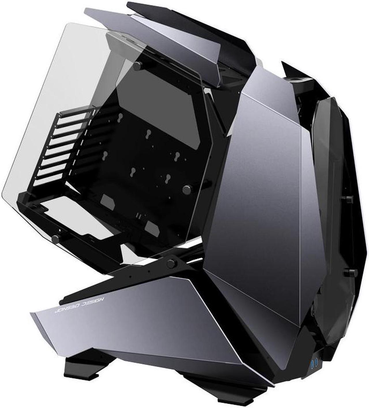 Alt view image 5 of 7 - JONSBO MOD5 Open Type ATX Mid Tower GAMING Computer Case, E-sports Players Mecha Chassis, Custom liquid cooling Support,240/360 liquid & 180mm Air Cooling,EATX/ATX MOBO Gray pc case