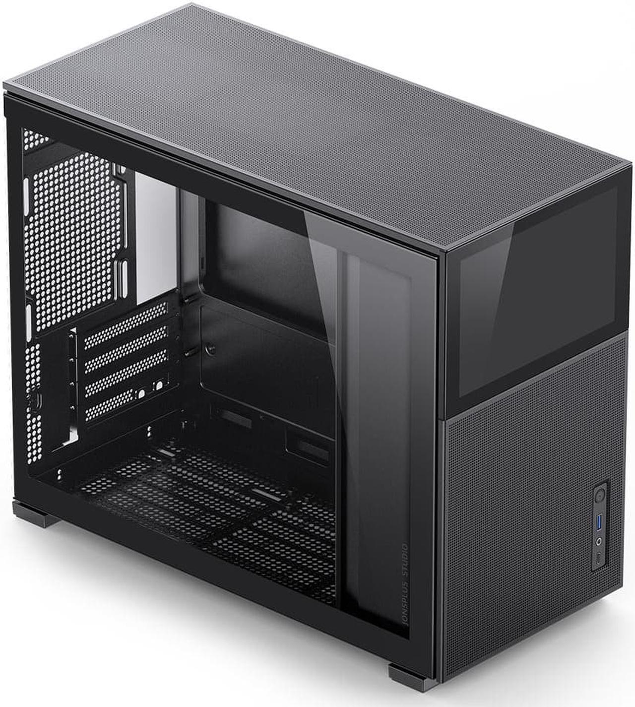 Alt view image 6 of 7 - JONSBO D31 MESH SC BLACK Micro ATX Computer Case with Sub HD-LCD Display, M-ATX/DTX/ITX Mainboard/Support RTX 4090(335-400mm) GPU 360/280AIO,Power ATX/SFX: 100mm-220mm  Multiple Tool-free Design,Black