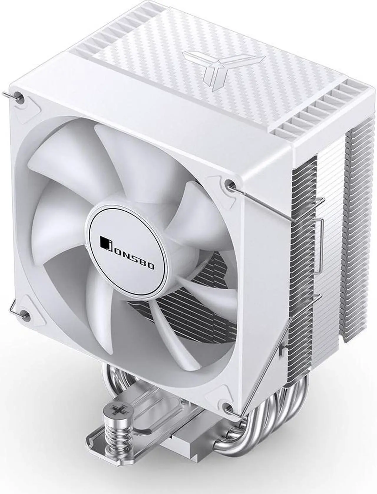 Alt view image 4 of 7 - JONSBO CR1400 EVO COLOR Silent Series Mini CPU Cooler , H130mm, Air Cooling Tower Radiator, Desktop PC AM4/AM5 heatsink, 4 Copper Heatpipes for AMD/Intel LGA1700, 92mm RGB Fan, Lighting Top, white