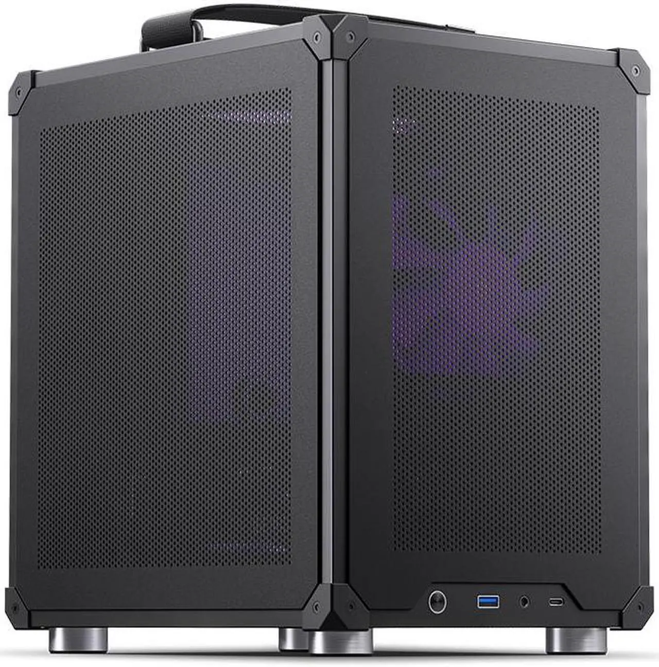 Alt view image 6 of 7 - JONSBO C6 HANDLE MTX Computer Case,Simple Compact Desktop Micro ATX Chassis,1+2 Disk Bays Steel Plate Case,ATX Power Bite (L185mm Max.),Support 75mm CPU Cooler,Upper Cover/Side Panel Tool-free, Black