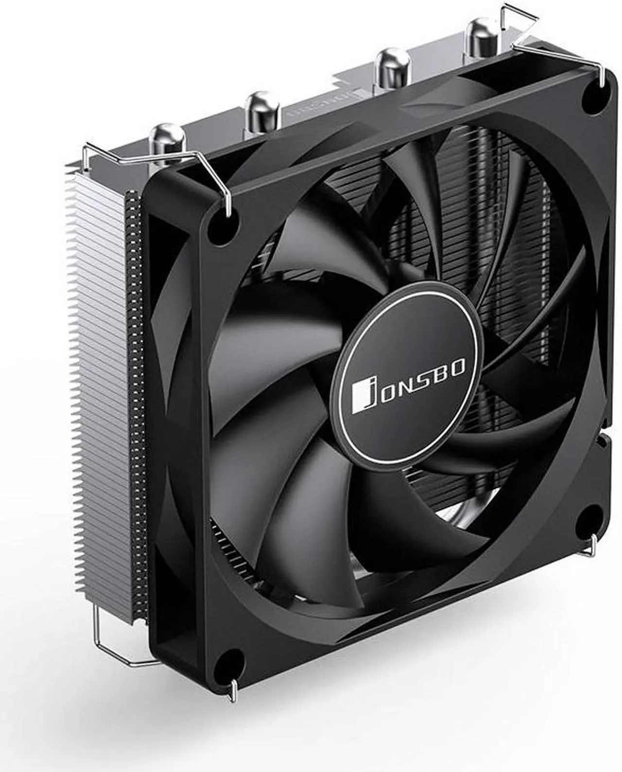 Alt view image 3 of 7 - JONSBO HP400S BLACK Mini CPU cooling Fan, Top Flow CPU Cooler , All-in-one ITX Ultra- thin CPU Cooler ,4 Copper Heatpipes, Quiet & Temperature Control ,90mm Fan H: 40mm, support LGA 1700 AM4/AM5,Black
