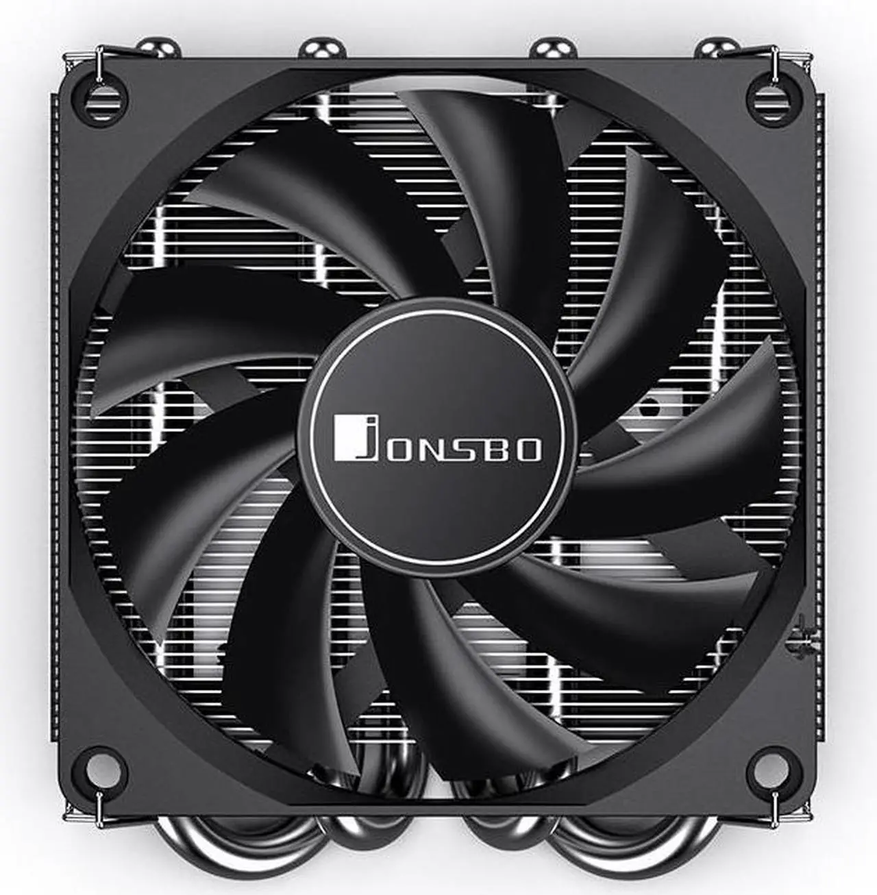 Alt view image 2 of 7 - JONSBO HP400S BLACK Mini CPU cooling Fan, Top Flow CPU Cooler , All-in-one ITX Ultra- thin CPU Cooler ,4 Copper Heatpipes, Quiet & Temperature Control ,90mm Fan H: 40mm, support LGA 1700 AM4/AM5,Black