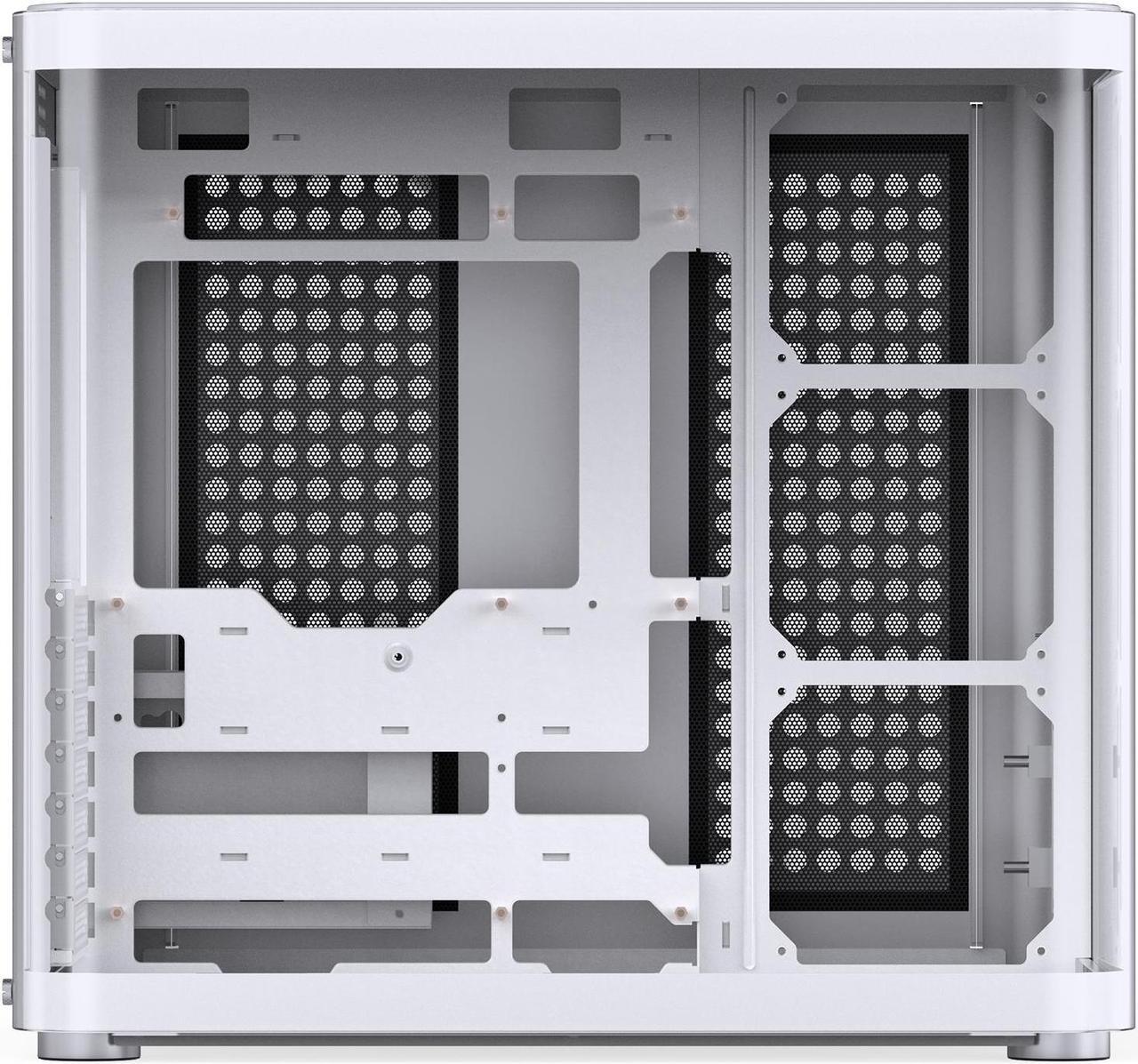 Alt view image 6 of 7 - JONSBO TK-2 WHITE Separated Cabinet Case, ATX Computer Case,Bi-Bent Surround View Glass , Aluminum Alloy, Support ITX/M-ATX /ATX,Support 360 AIO ,With Type-C  &3.0 USB Port, White
