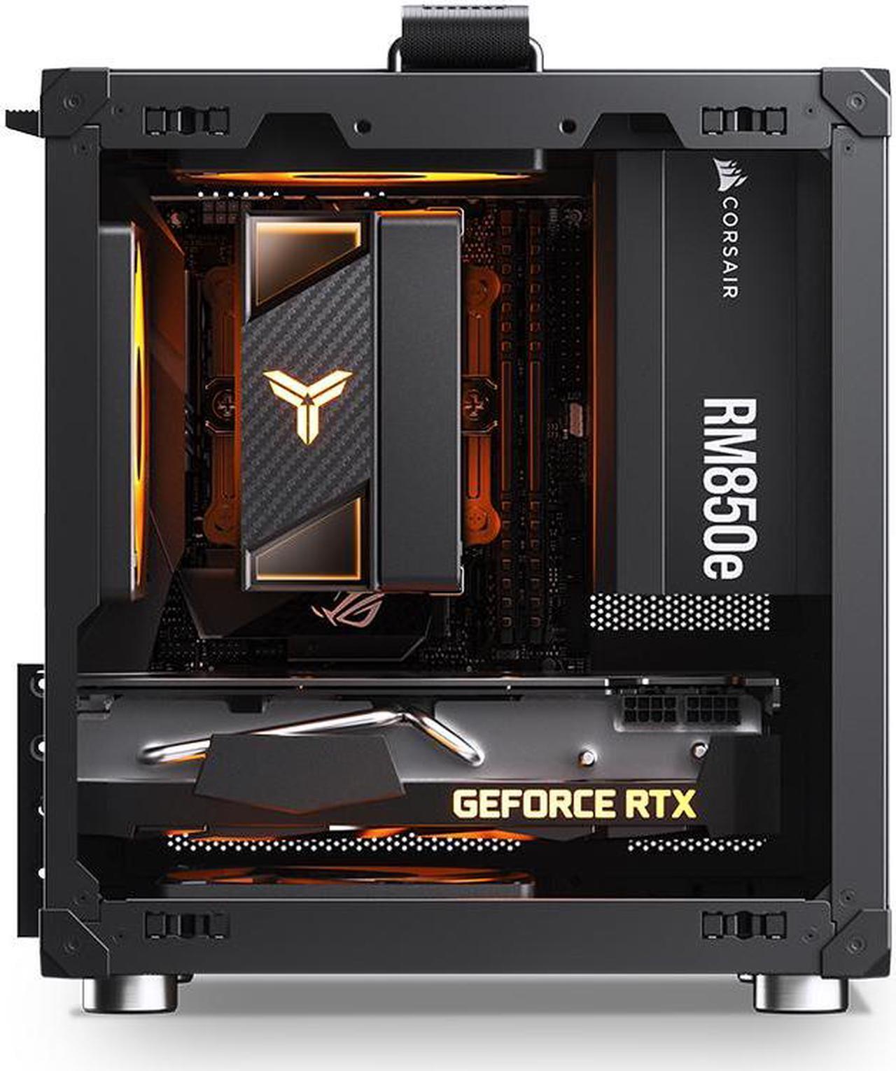 Alt view image 2 of 7 - JONSBO C6-ITX BLACK ITX Handled Mesh PC Case, Simple Compact Desktop ITX Chassis, SP MB ITX/MINI-DTX, ATX Power Bite (L140mm Max.), SP 170mm Tower Cooler,3 Fan positions, Tool-free Open Case, Black
