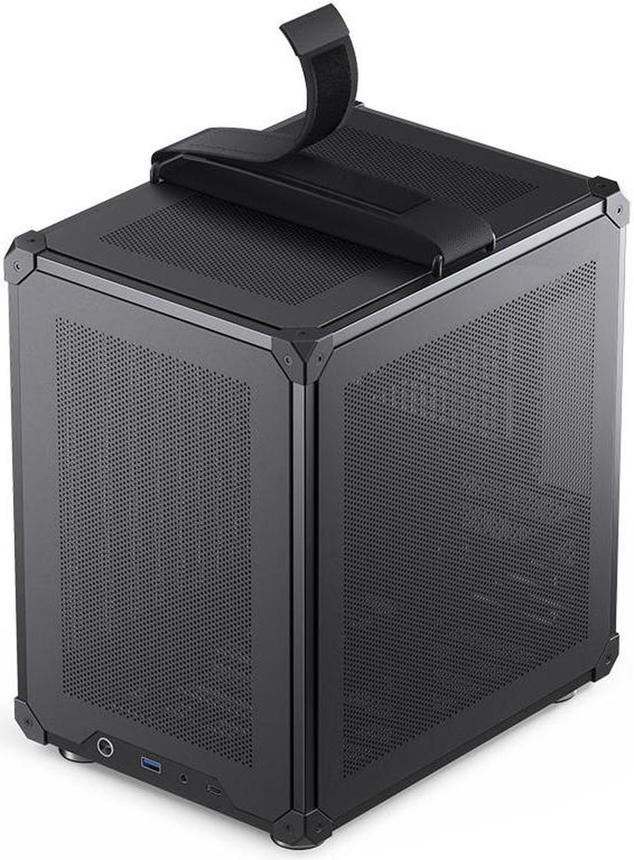 Alt view image 6 of 7 - JONSBO C6-ITX BLACK ITX Handled Mesh PC Case, Simple Compact Desktop ITX Chassis, SP MB ITX/MINI-DTX, ATX Power Bite (L140mm Max.), SP 170mm Tower Cooler,3 Fan positions, Tool-free Open Case, Black