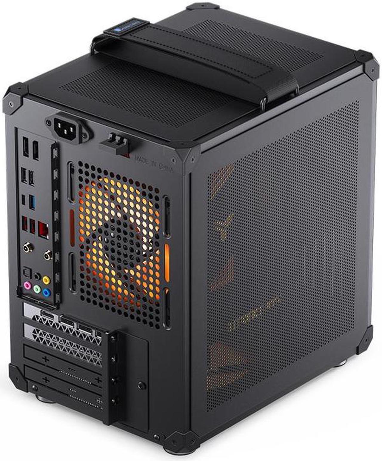 Alt view image 4 of 7 - JONSBO C6-ITX BLACK ITX Handled Mesh PC Case, Simple Compact Desktop ITX Chassis, SP MB ITX/MINI-DTX, ATX Power Bite (L140mm Max.), SP 170mm Tower Cooler,3 Fan positions, Tool-free Open Case, Black