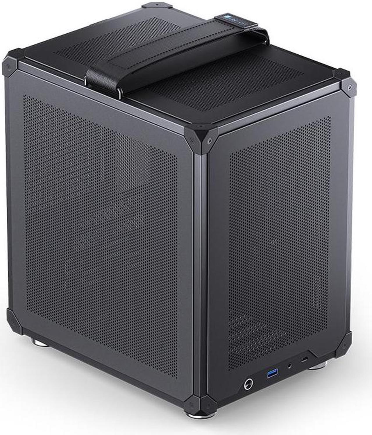 Main image of JONSBO C6-ITX BLACK ITX Handled Mesh PC Case, Simple Compact Desktop ITX Chassis, SP MB ITX/MINI-DTX, ATX Power Bite (L140mm Max.), SP 170mm Tower Cooler,3 Fan positions, Tool-free Open Case, Black