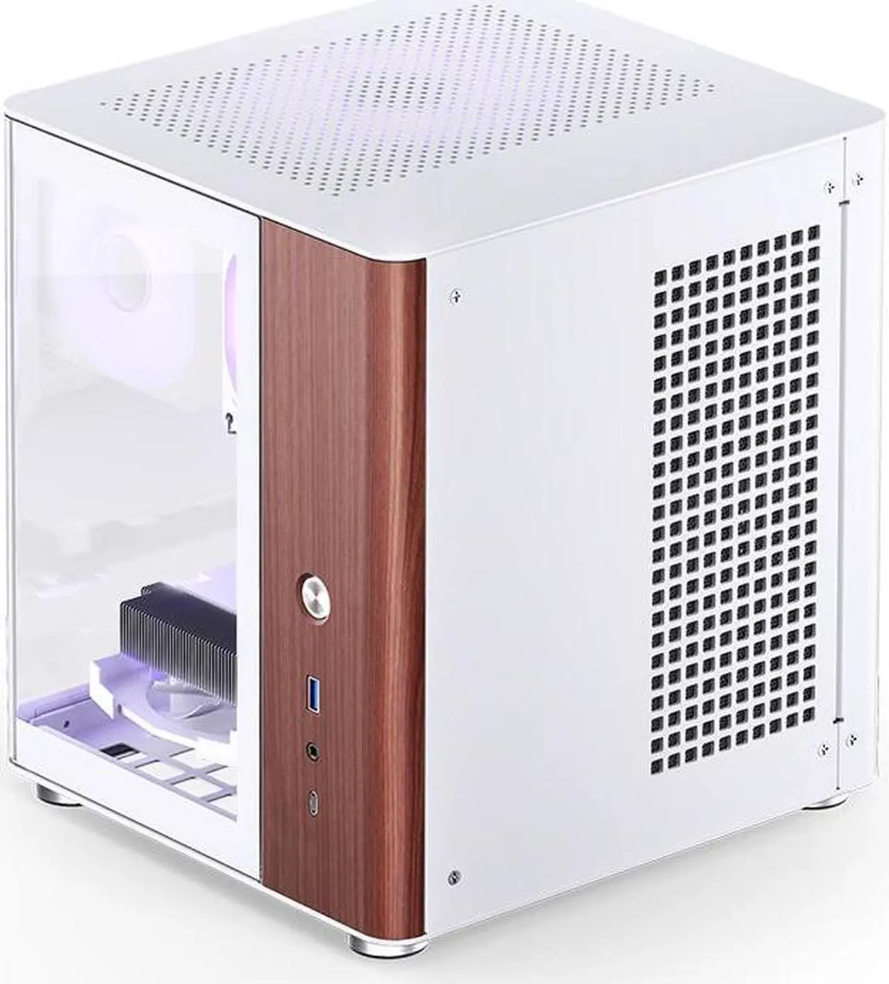 JONSBO TK0 Separated ITX Case Mini Tower,270° DualCurved
