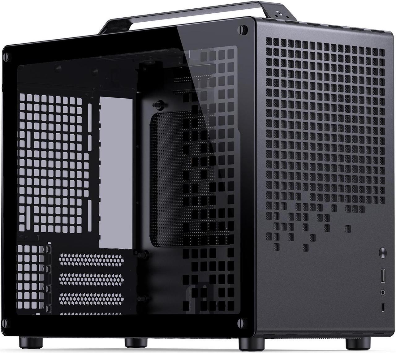 Alt view image 3 of 7 - JONSPLUS Z20 Mesh BLACK Micro-ATX Computer Case,with Detachable Carrying handle , Mini Size, High-performance Hardware Compatible, Support 240AIO, H160mm Cooler, Mesh Sides Panel,Black