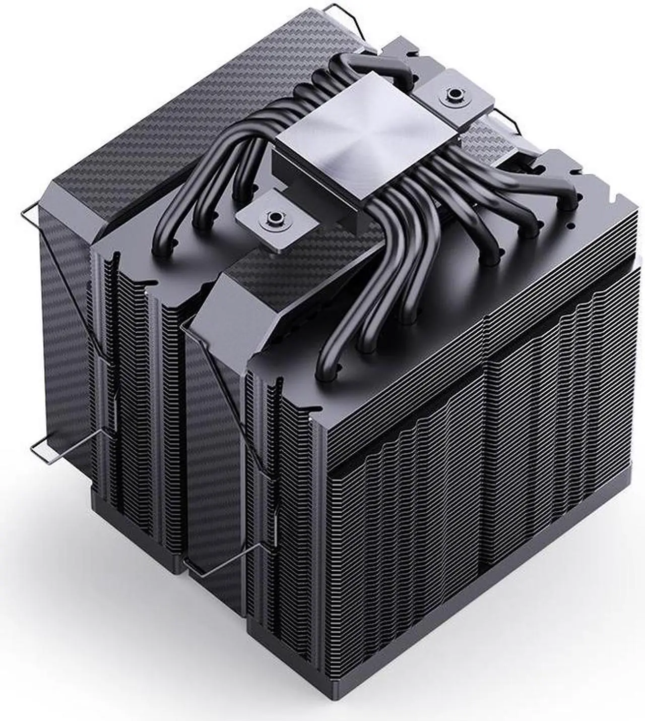 Alt view image 4 of 7 - JONSBO HX-6280 Black, FDB Bearing High-Performance CPU Cooler ,Dual-Tower Dual-Fan, 6 Heatpipes Radiator, D-TDP280W Heatsink,High-precision CNC Bottom Black