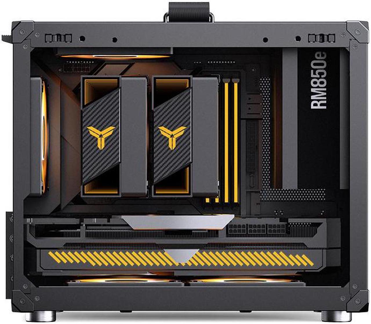 Alt view image 3 of 7 - JONSBO C6 MAX BLACK Micro ATX PC Case,Handled Mesh Chassis,1-Side Penetration, Simple Compact Desktop computer case, ATX Power Bite (L220mm Max.),Support 170mm CPU Cooler,Panels Tool-free Open,Black